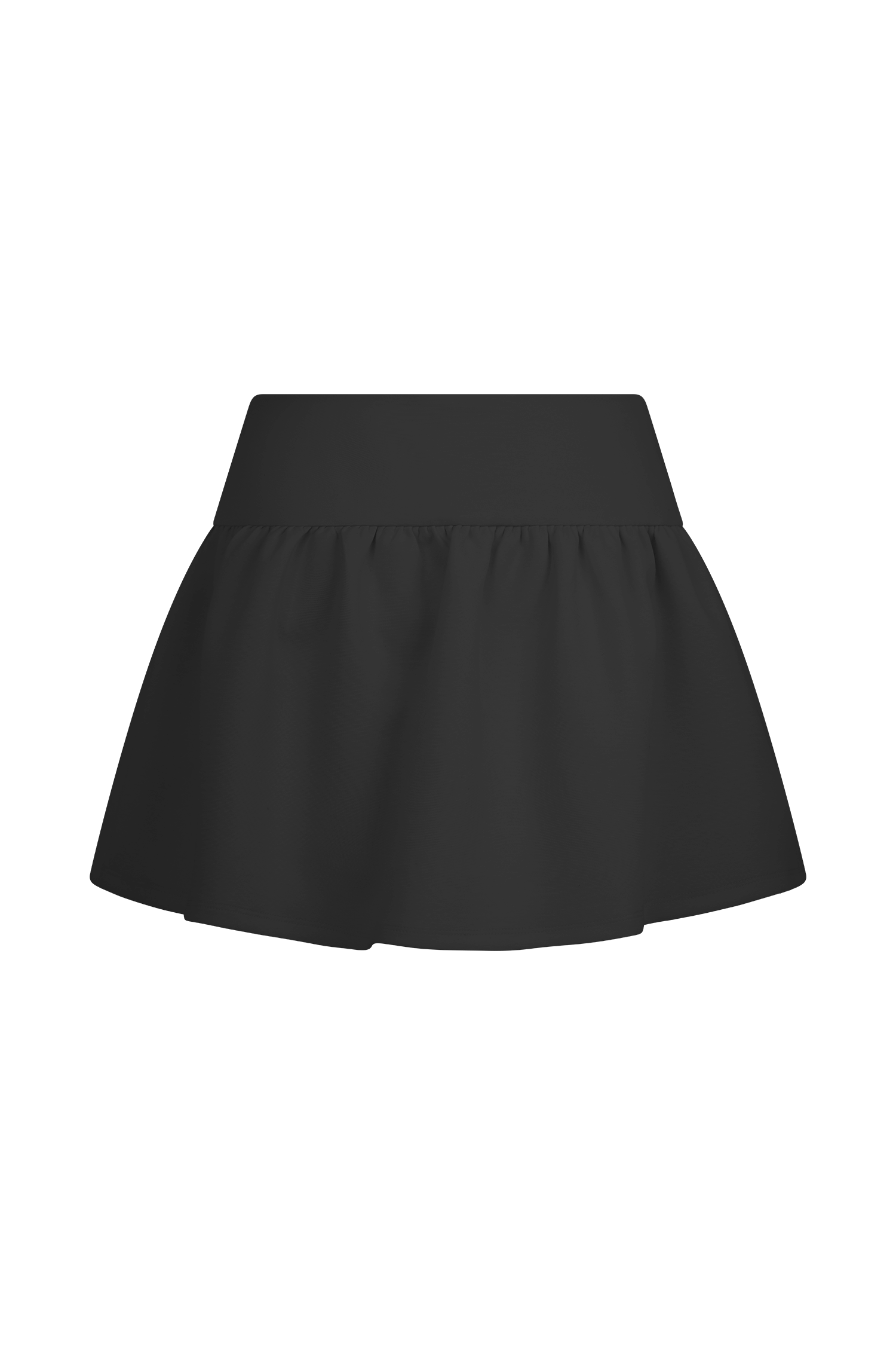 Jennie Frill Mini Skort - Black、mySite、solidvoid