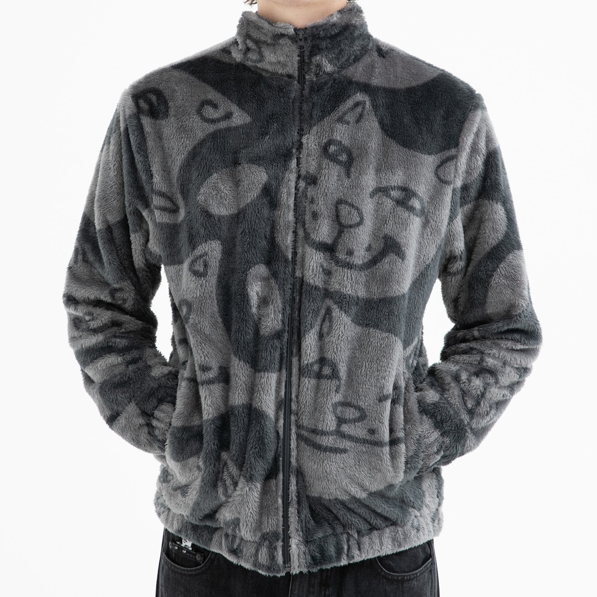  Many Faces Sherpa Jacket (Charcoal)、mySite、merchandisen