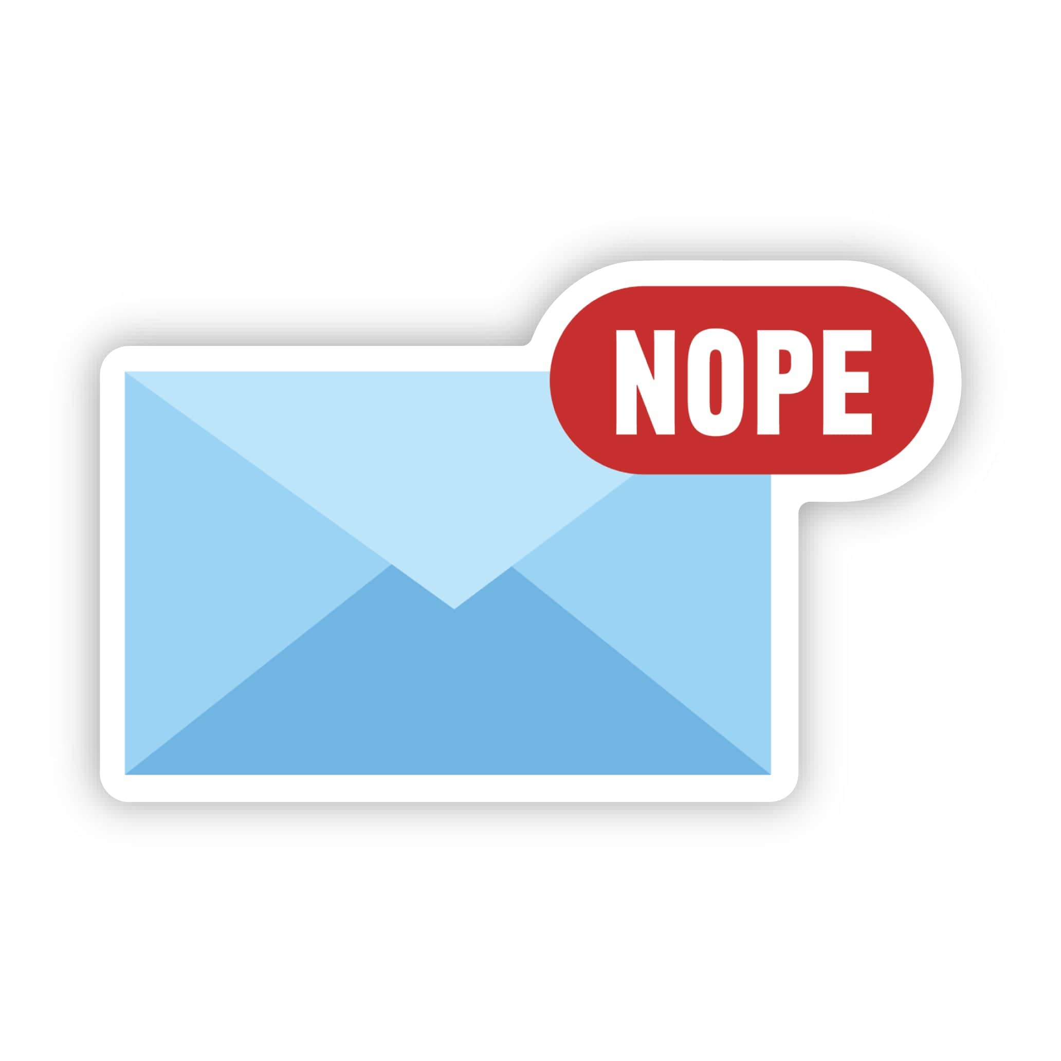  Nope Email Notification Funny Work Sticker、mySite、ghnorth