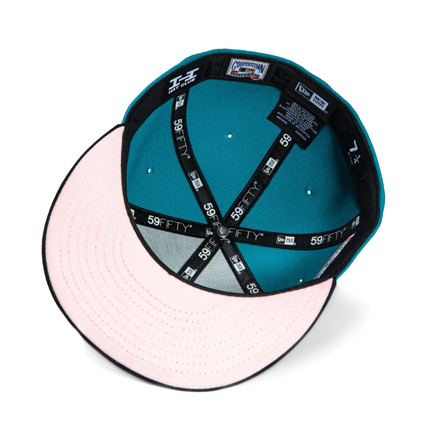 New Era 59Fifty Brooklyn Dodgers 1955 World Series Patch Hat - Teal, Black、mySite、vikingsvslions