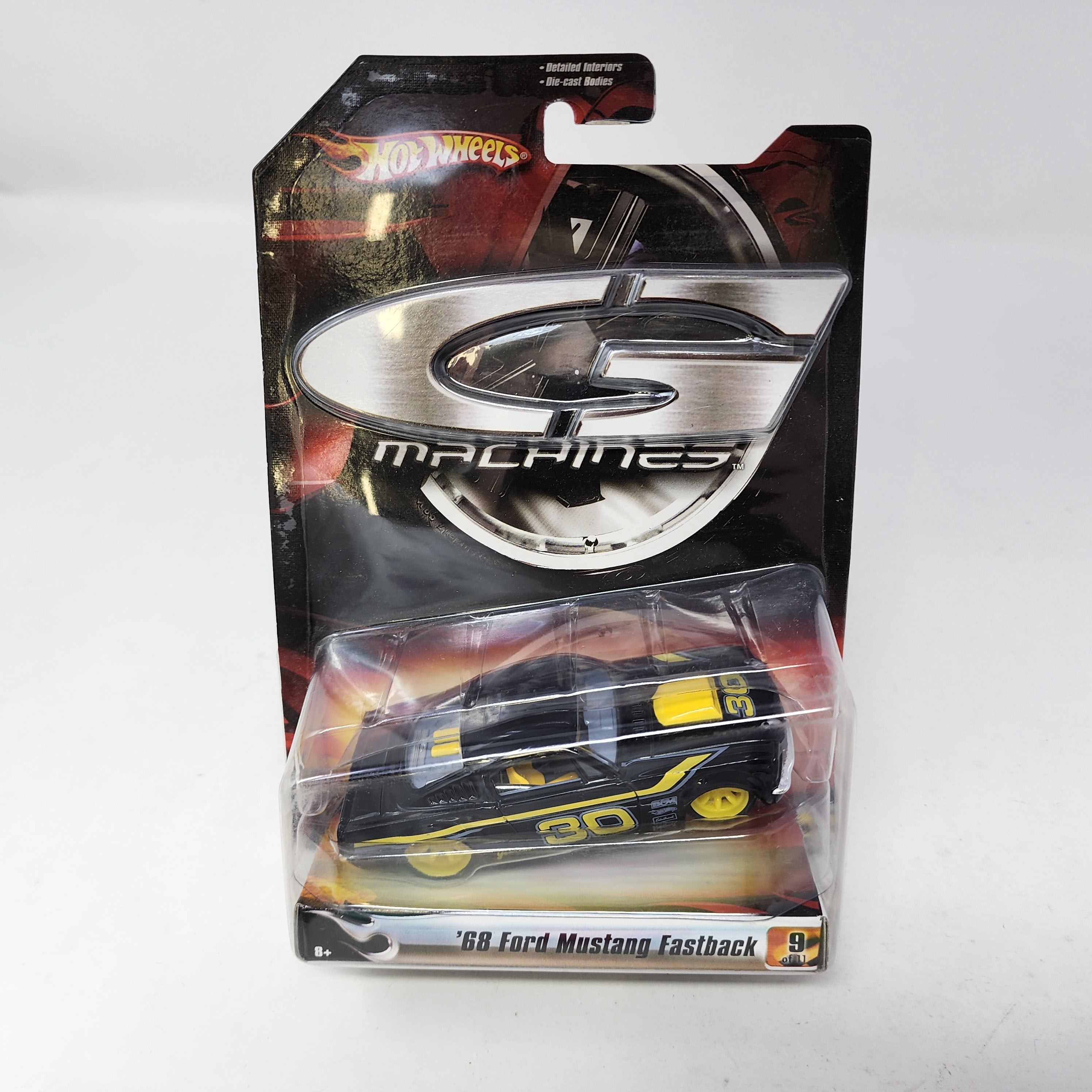 '68 Ford Mustang Fastback * BLACK * Hot Wheels G Machines * 1:50 Scale、mySite、hgirdovlk