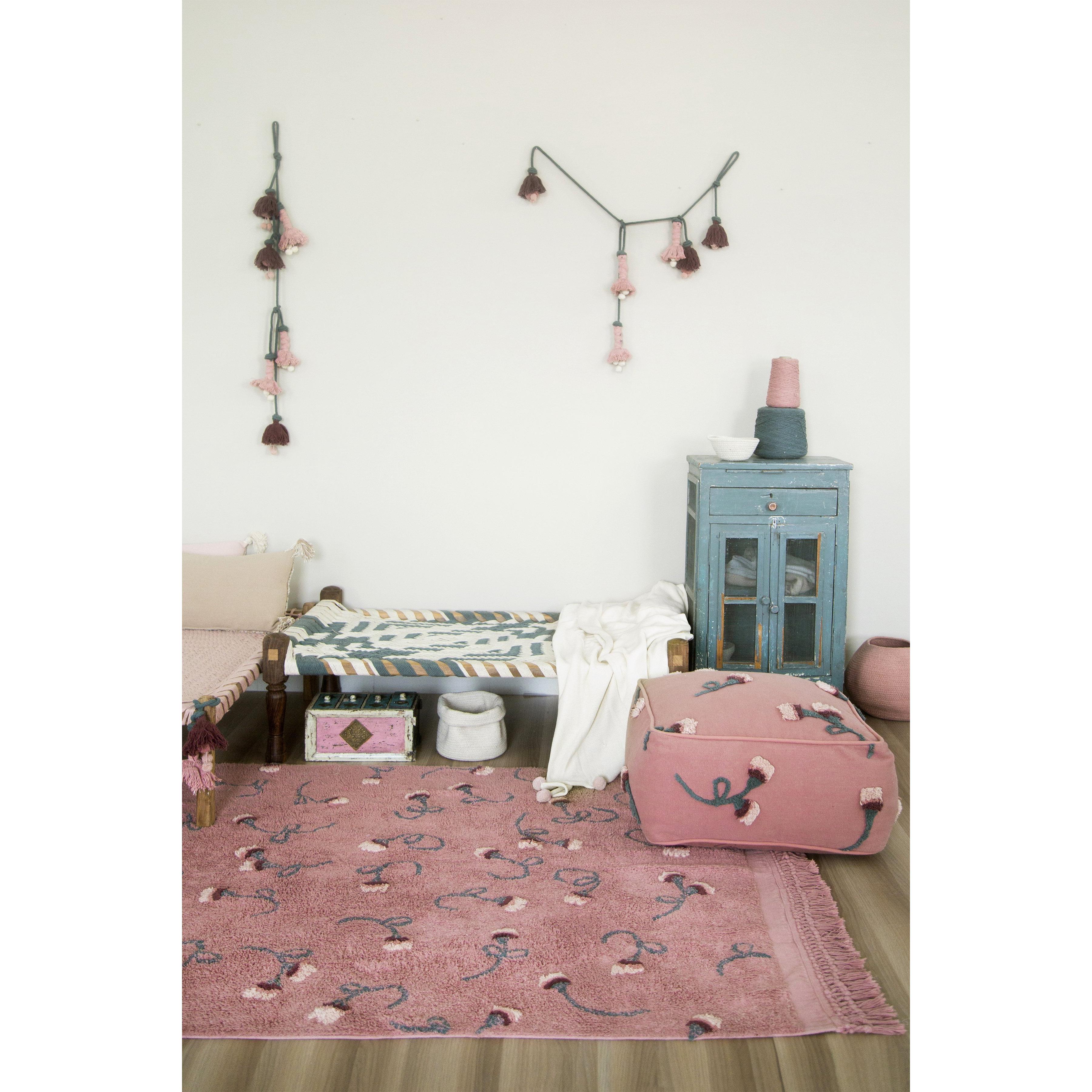 English Garden Ash Rose Washable Pouffe、mySite、gigharbornorthrealestate