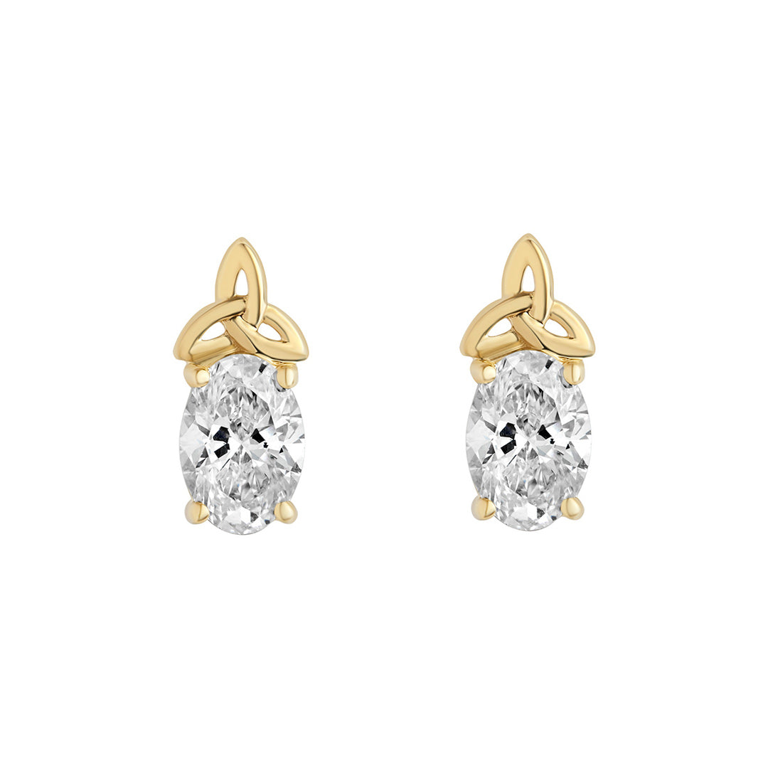 Lab Grown Diamond Trinity Knot Earrings、mySite、botmansion