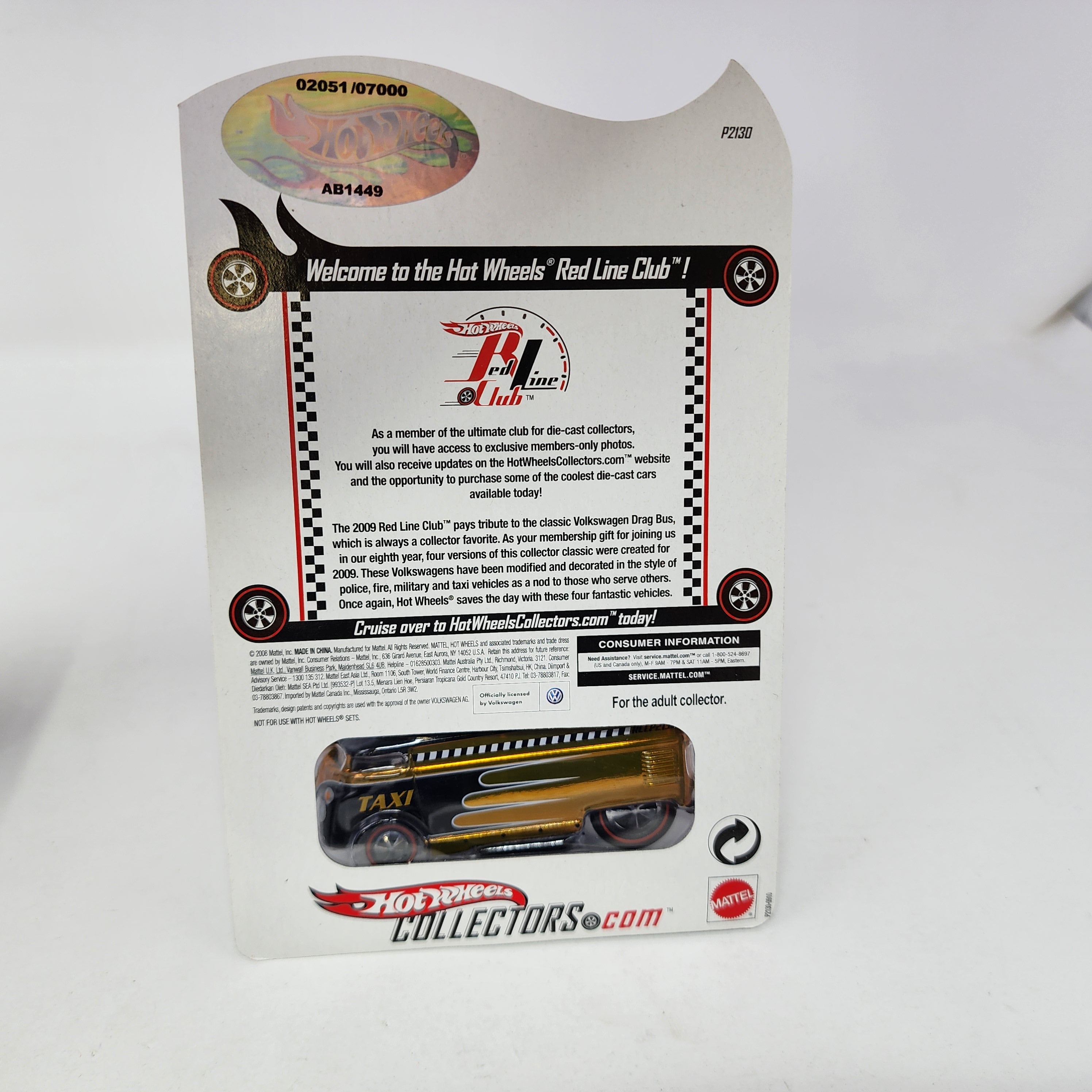 Volkswagen Drag Bus Taxi * Hot Wheels Red Line Club RLC Exclusive、mySite、hgirdovlk