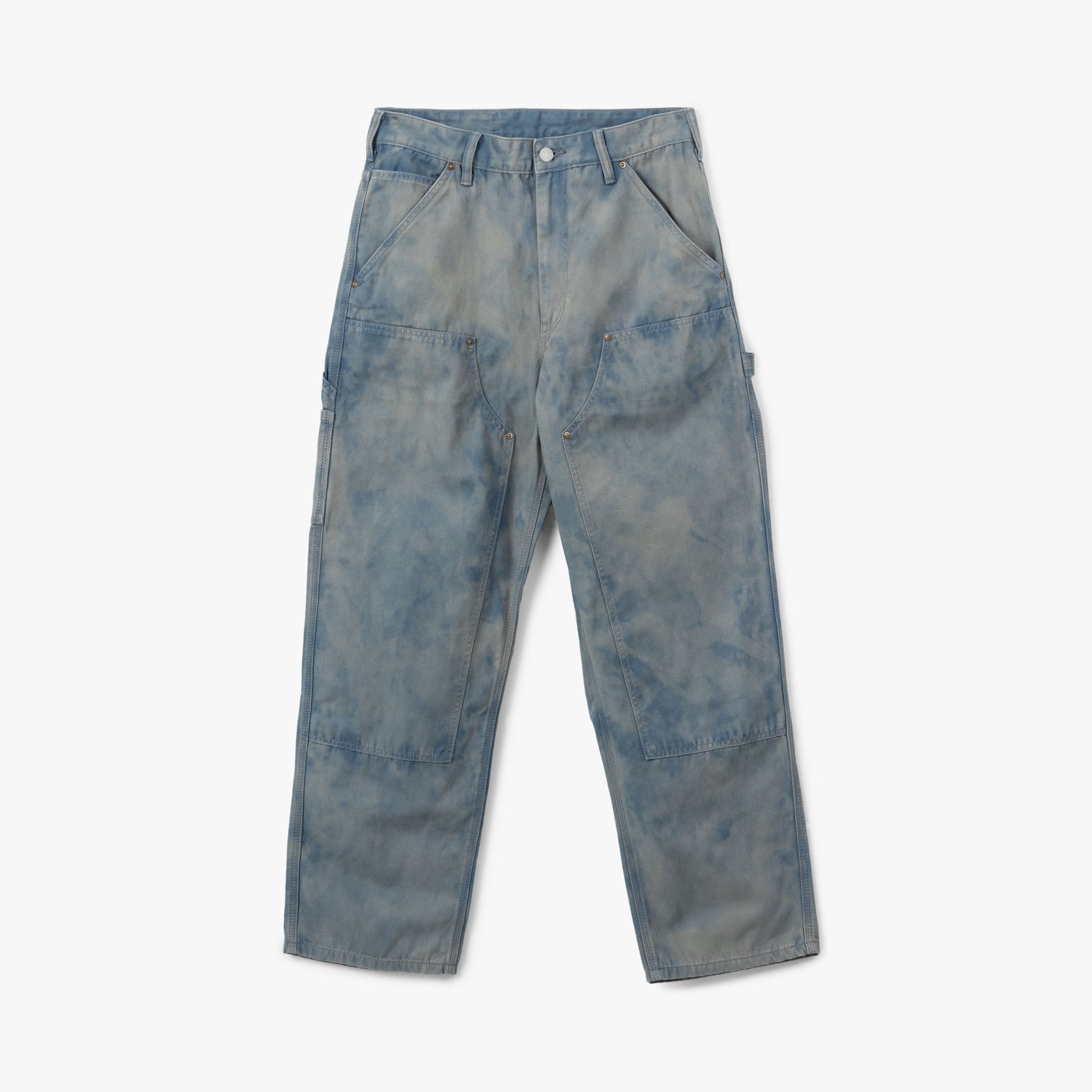  thisisneverthat Bleached Double Knee Pant / Blue、mySite、merchandisen