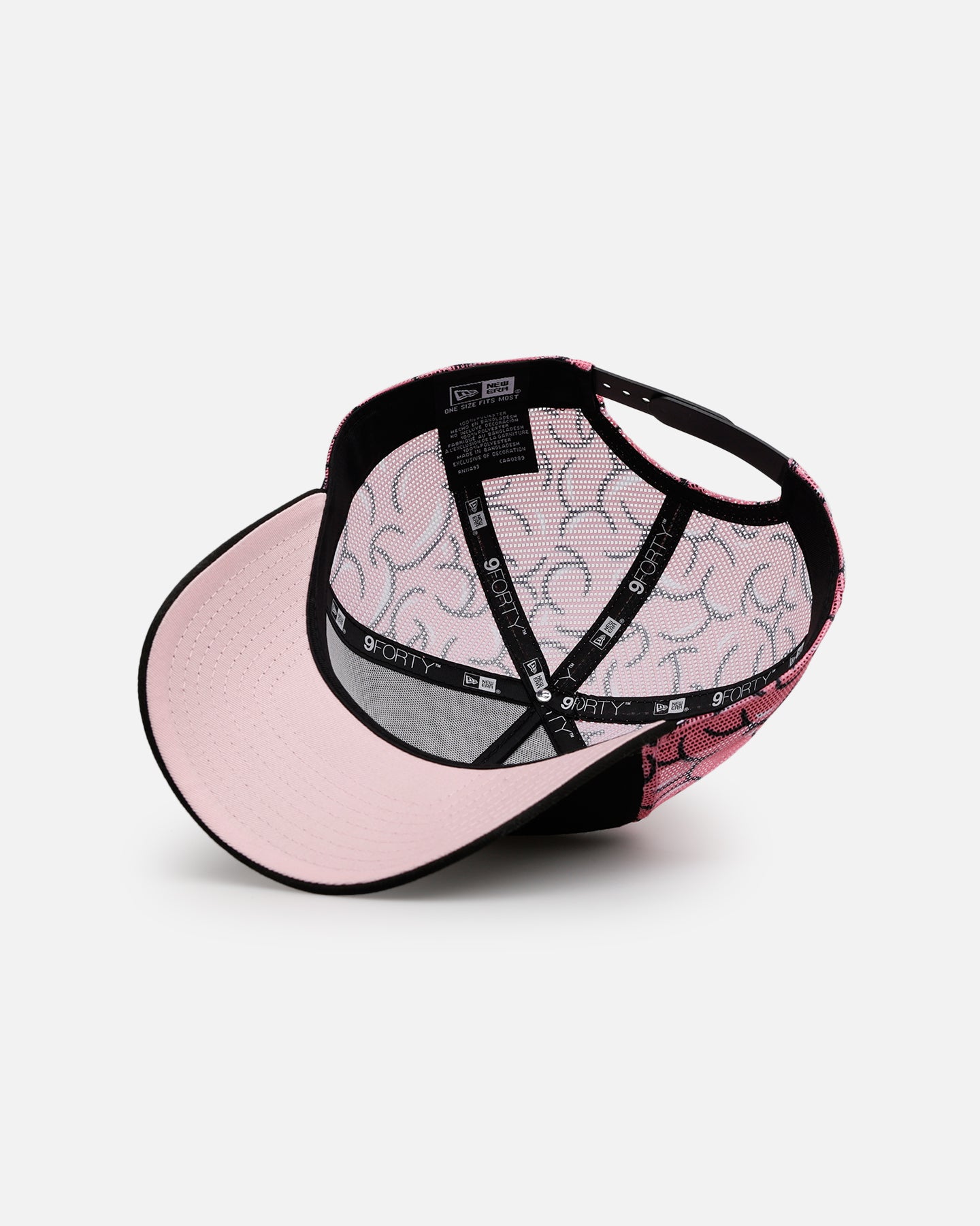 New Era Mexico National Baseball Team 'Thoughtful' 9FORTY A-Frame Trucker Snapback Black/Pink、mySite、zt4zffjzw