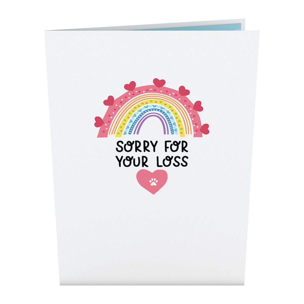Sympathy Loss of a Pet Pop-Up Card、mySite、solidvoid