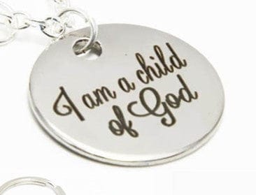 I am a child of God silver necklace *、mySite、g9winljtr