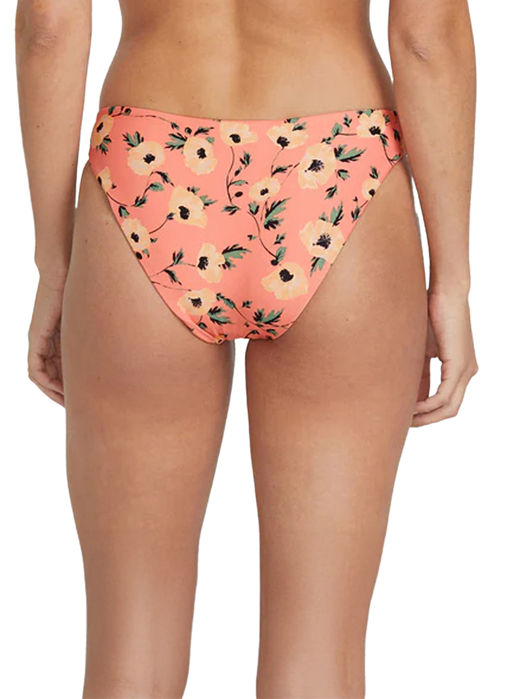 Volcom Women's Print Call Me Big Poppy Cheeky Bikini Bottom、mySite、noshort