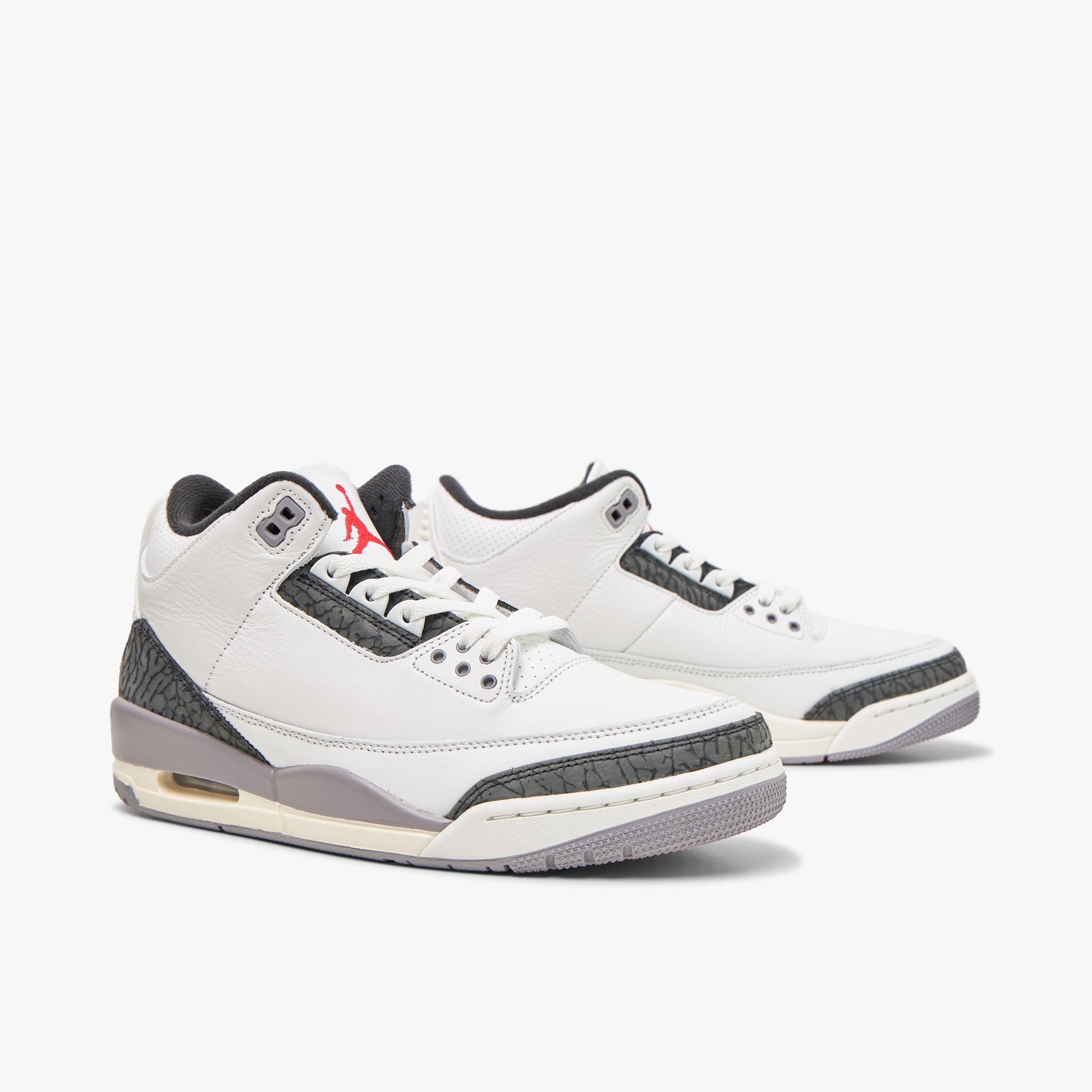  Jordan 3 Retro Summit White / Fire Red - Cement Grey、mySite、merchandisen