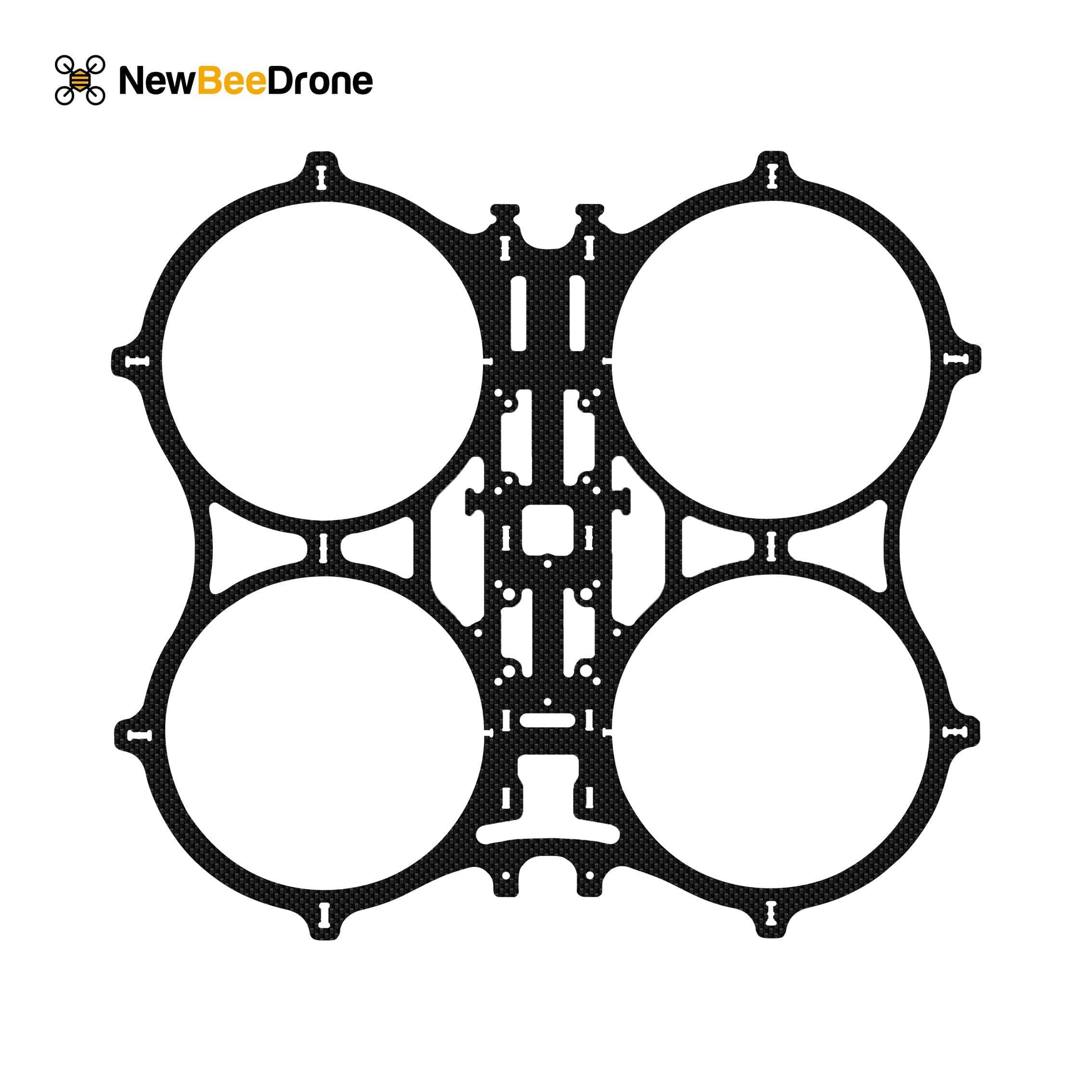  NewBeeDrone CinemAh Carbon Fiber Frame Replacement Parts - Main Plate, Side Plates, Motor Mounts, Etc.、mySite、merchandisen