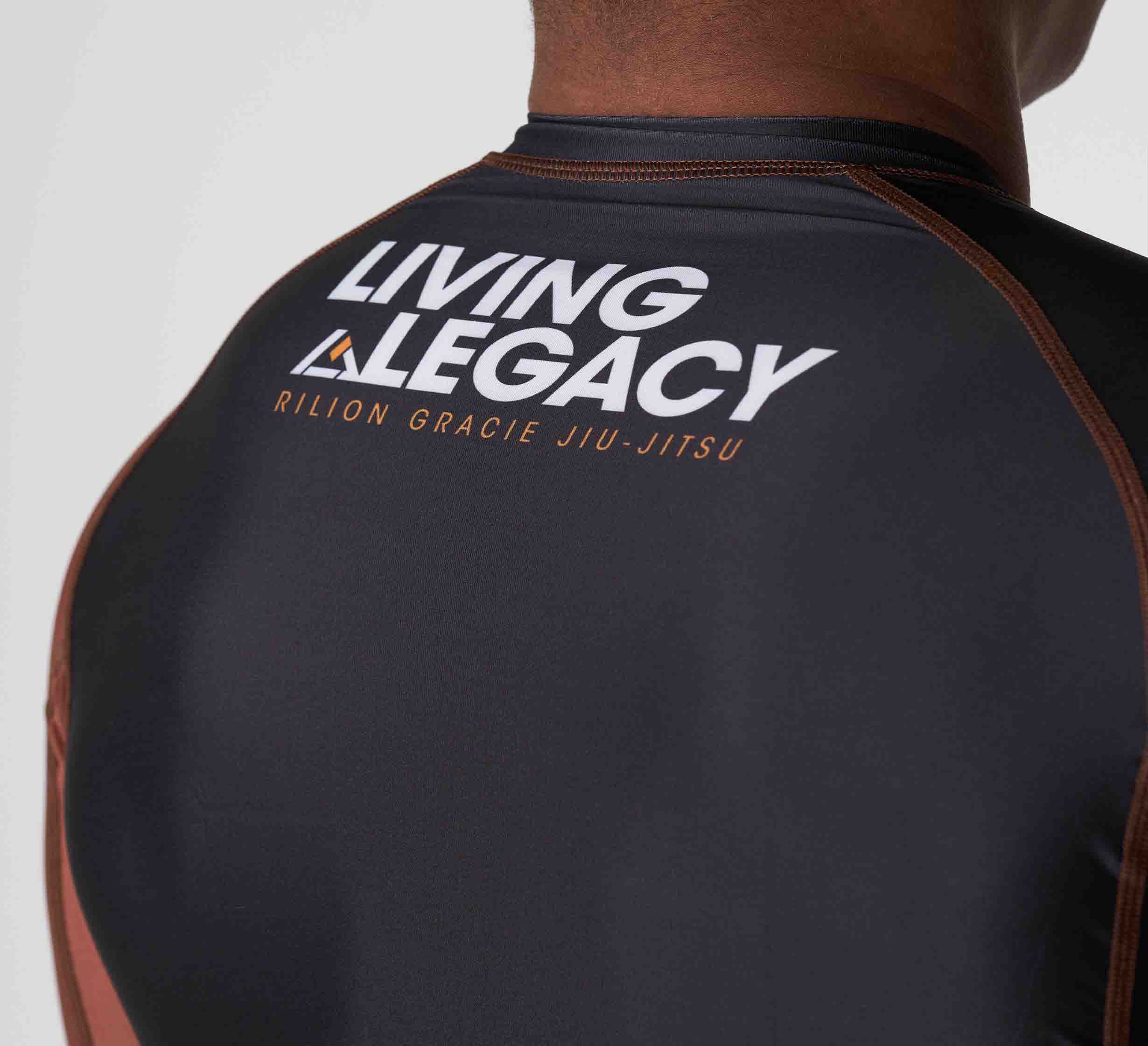 Rilion Gracie Ranked Short Sleeve Rashguard Brown、mySite、gigharbornorthrealestate