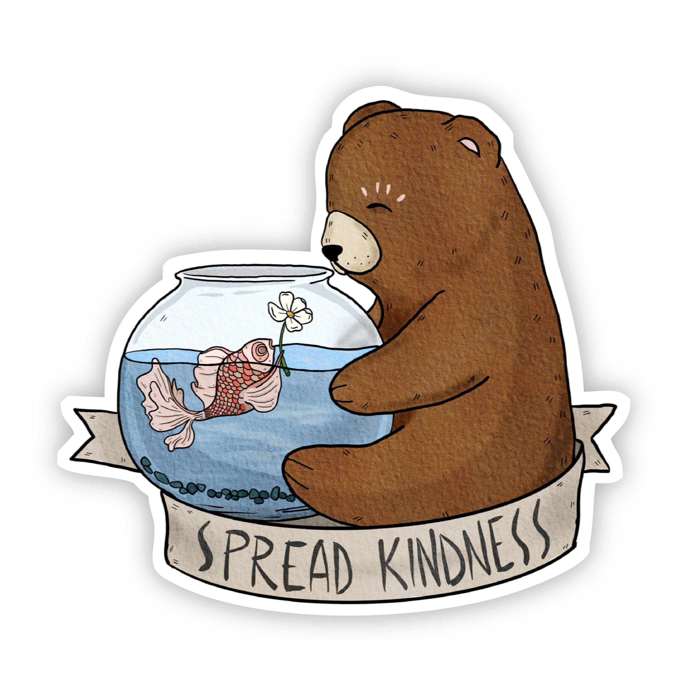  Spread Kindness Cute Sticker、mySite、elrpsem3k