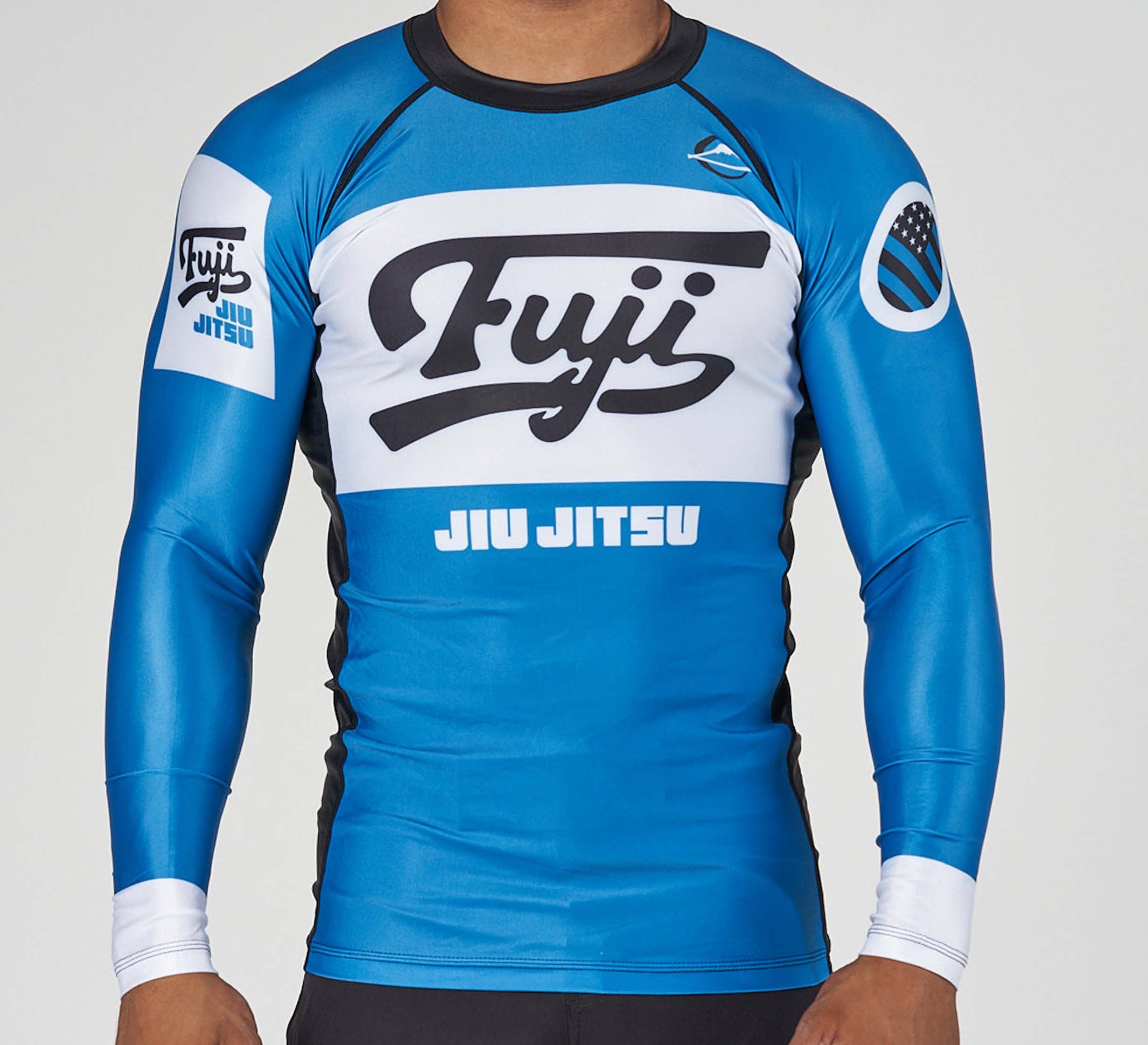 Jiu Jitsu Script Flex Lite Long Sleeve Rashguard Blue、mySite、gigharbornorthrealestate