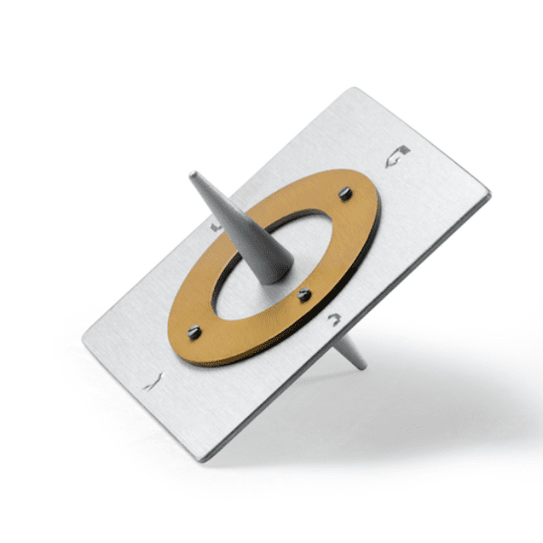Silver Square Saturn Dreidel by Laura Cowan、mySite、topwebapps
