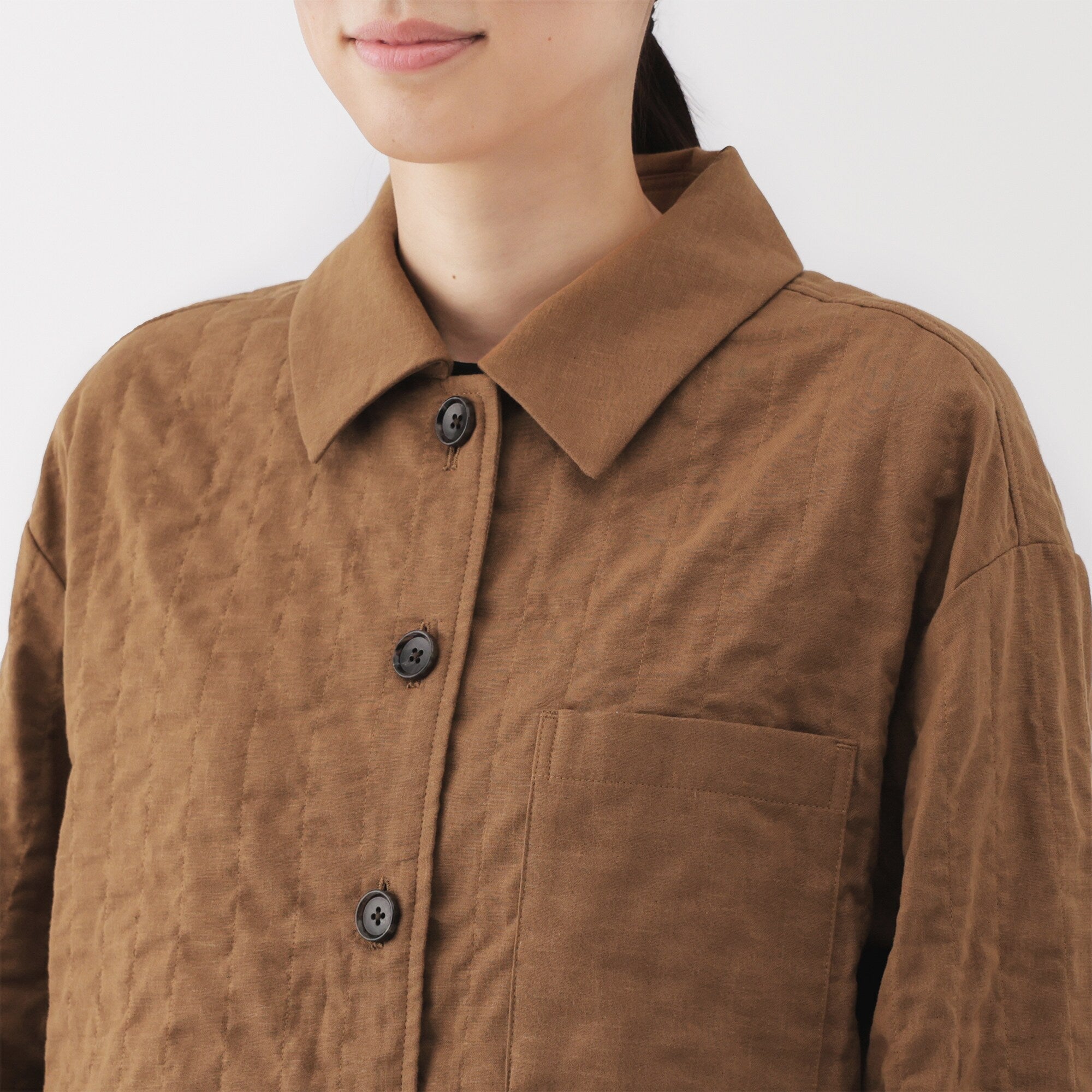  Women's Kapok Blend Double Gauze Quilted Jacket、mySite、sugarbowlscore