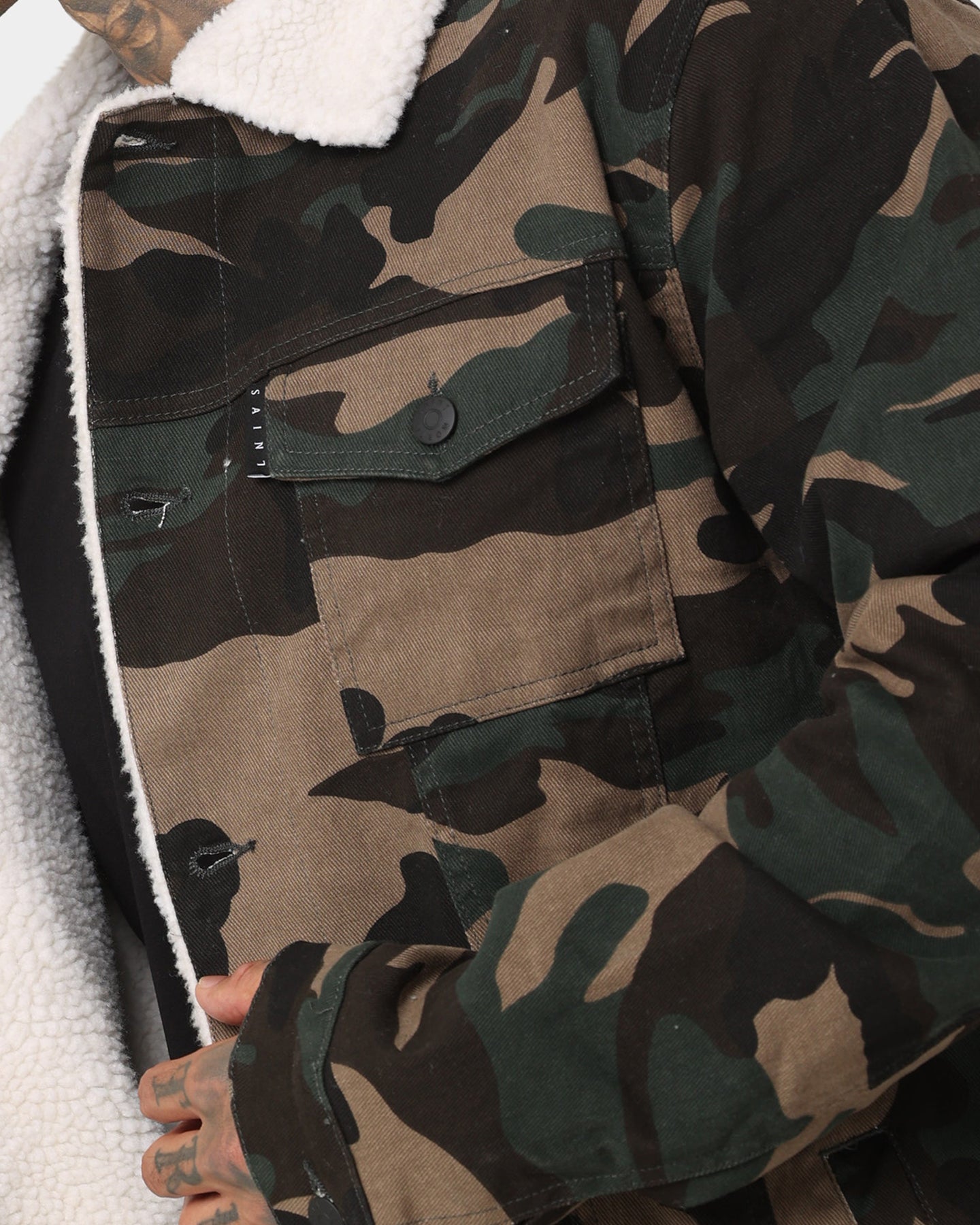 Saint Morta Camo Sherpa Jacket Camo、mySite、zt4zffjzw