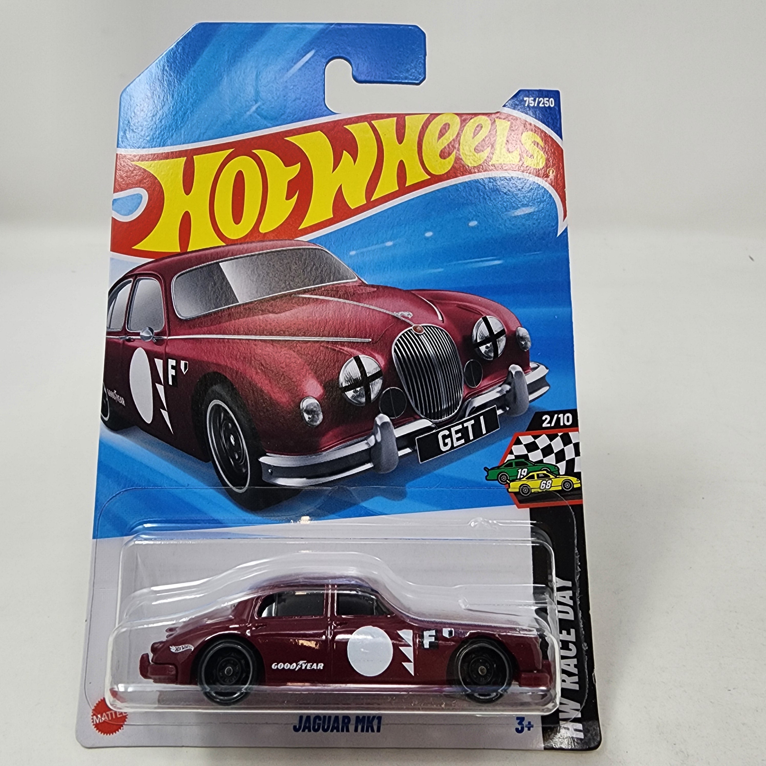 Jaguar MK1 #75 * Burgundy * 2025 Hot Wheels Case D * LONG Card、mySite、hgirdovlk