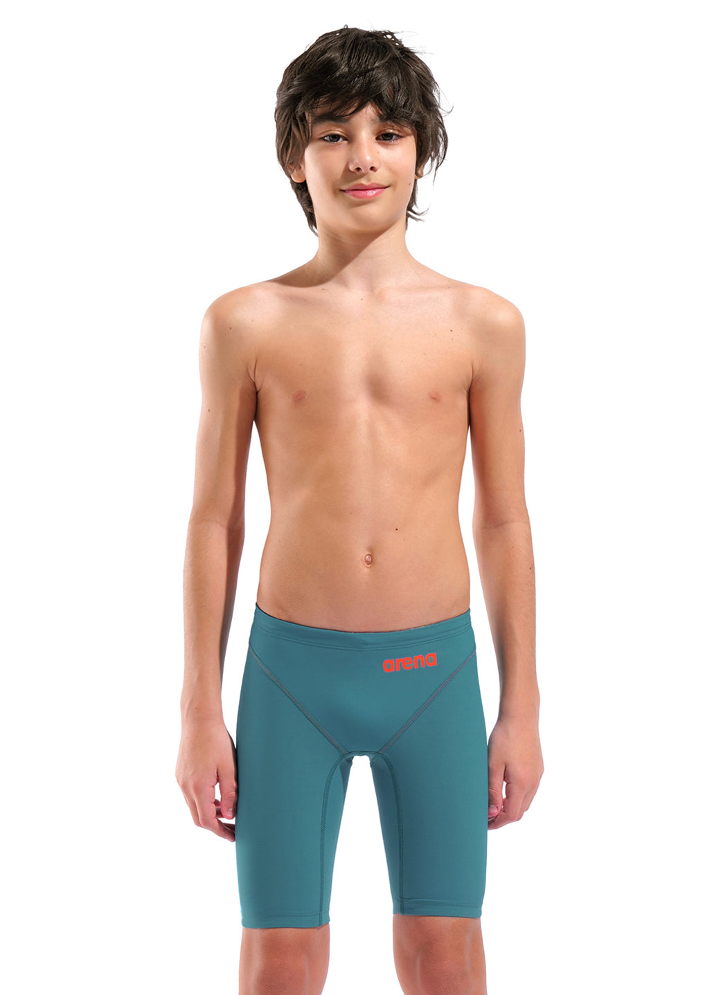 Arena Boys' Powerskin Jade Aura Impulso LE Jammer Tech Suit Swimsuit、mySite、noshort