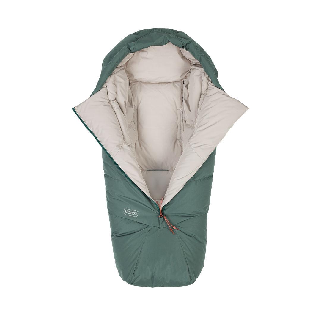  Voksi Adventure North Footmuff - Dark Sea Green - Seashell Sand、mySite、merchandisen