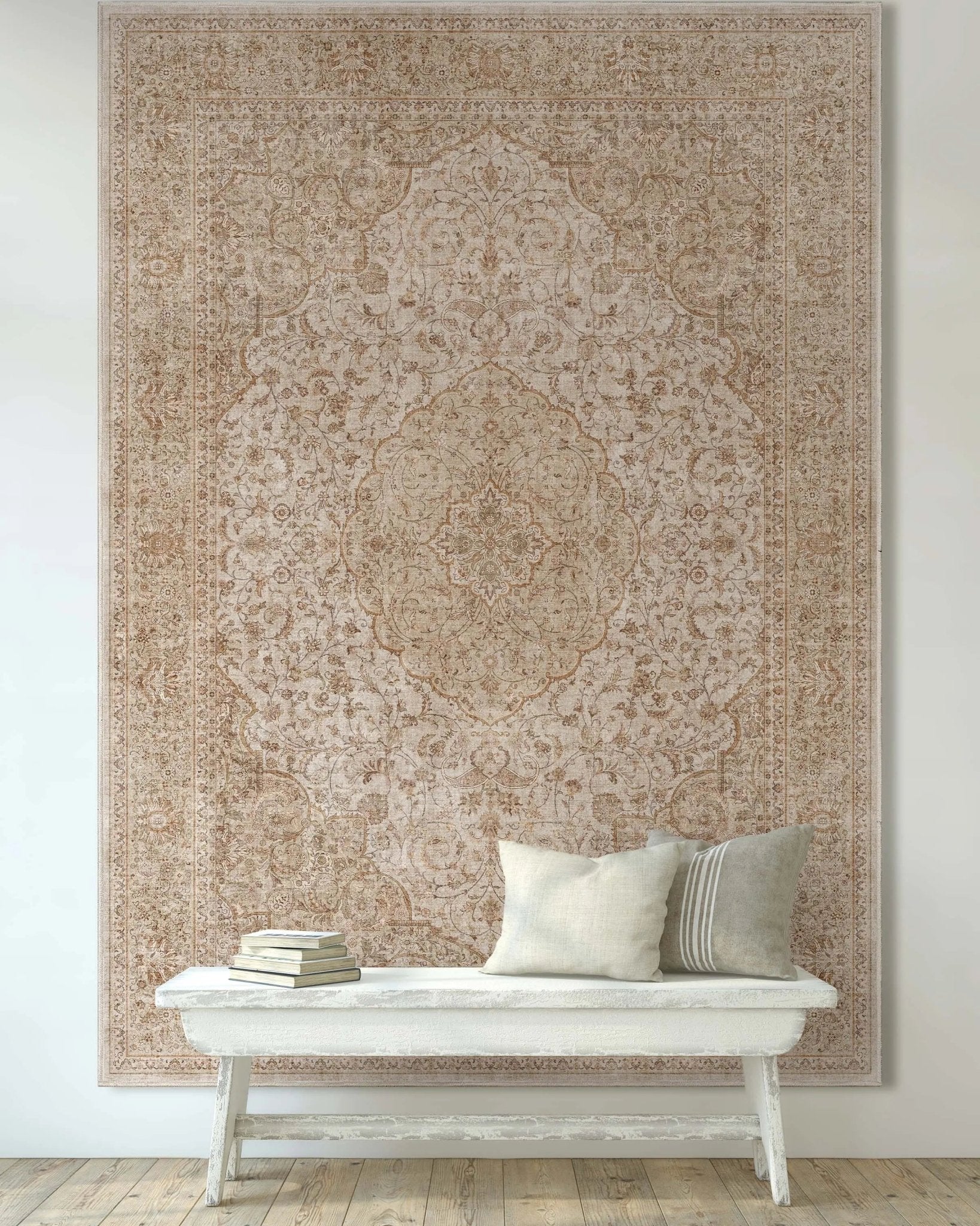 Asha 2-in-1 Odette Vintage Flat-Weave Rug + Rug Pad Included、mySite、gigharbornorthrealestate