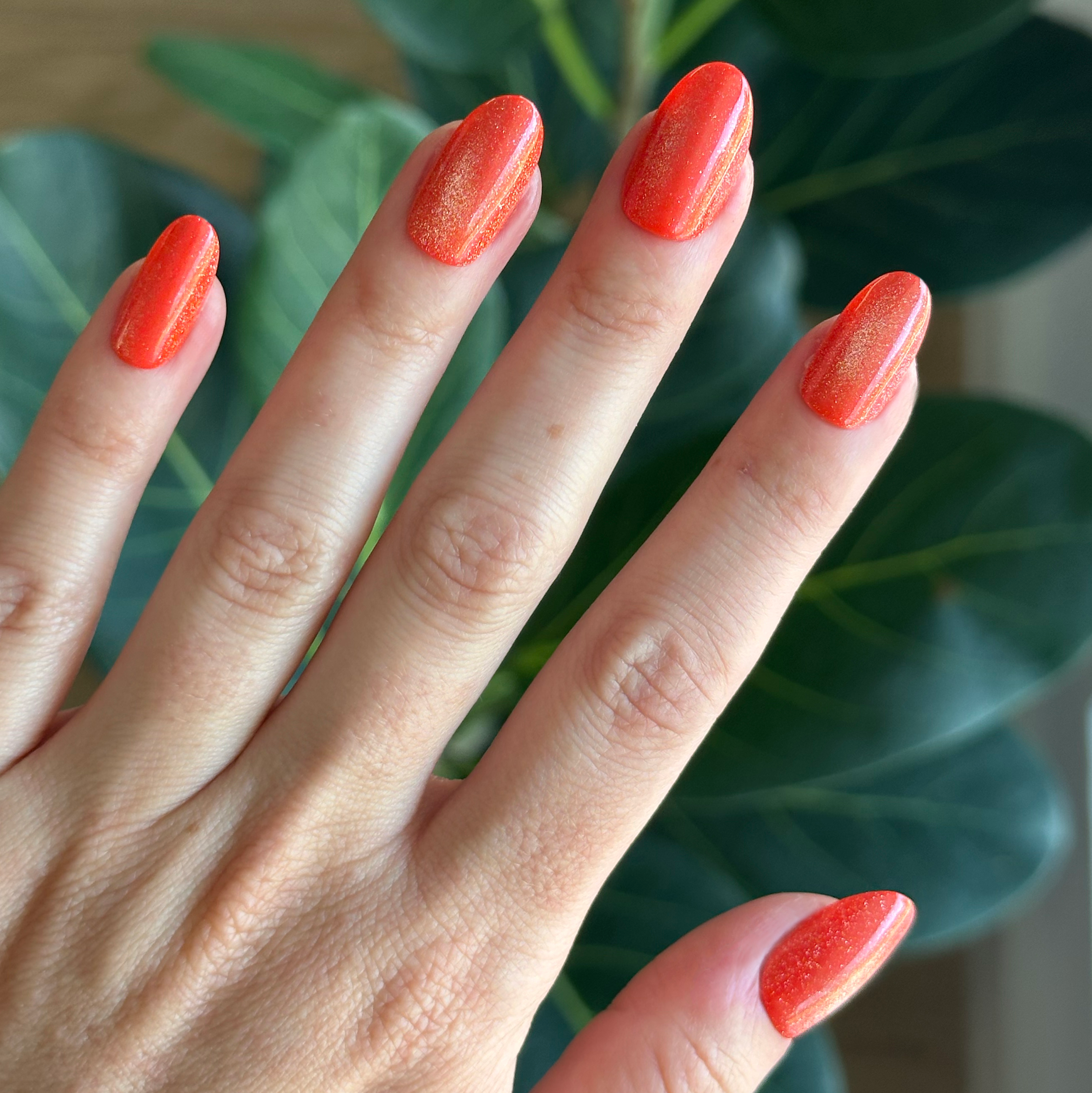 Velvet Lava - Press-On | Medium | Oval、mySite、solidvoid