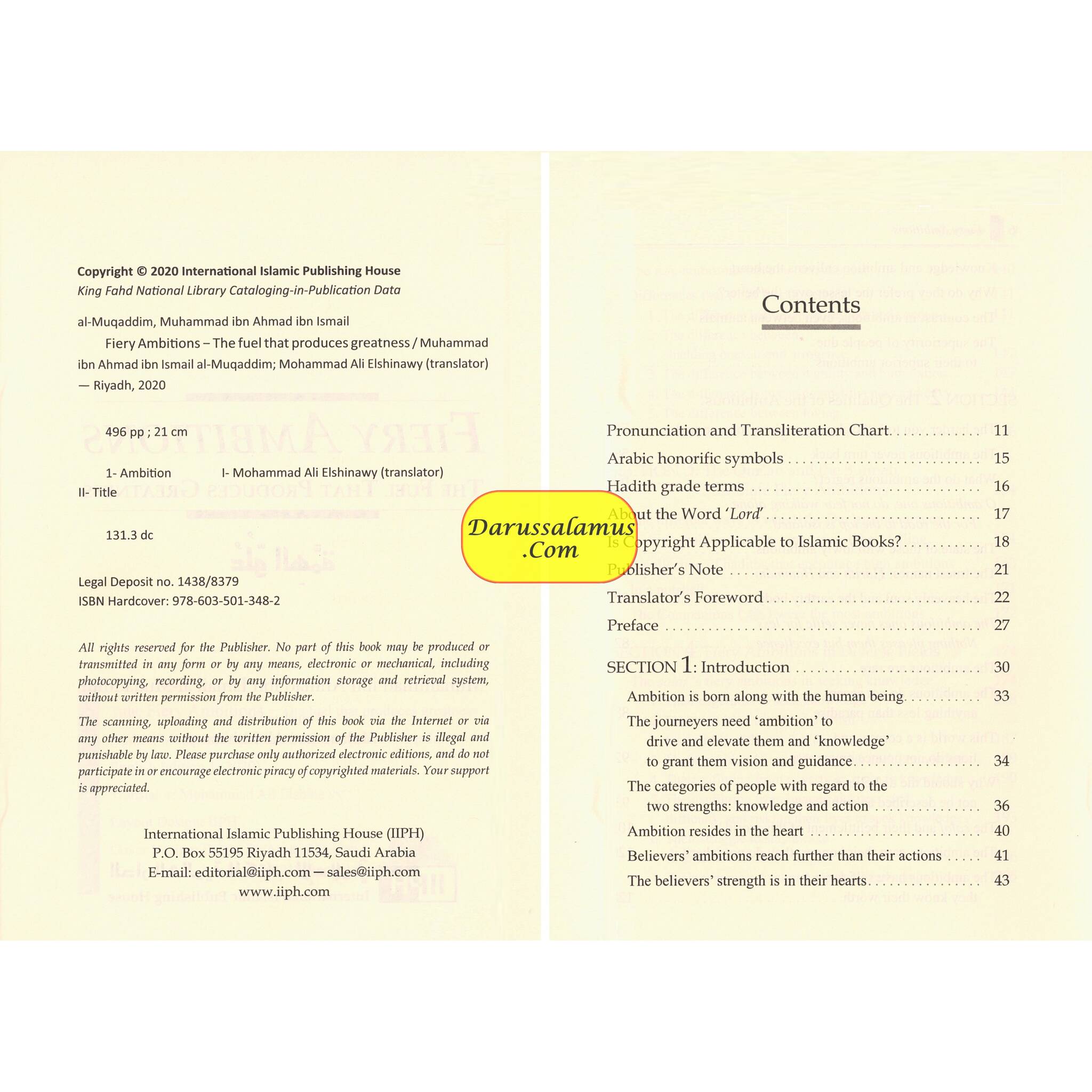 Fiery Ambitions: The Fuel That Produces Greatness By Muhammad Ismail Al Muqaddim、mySite、topwebapps