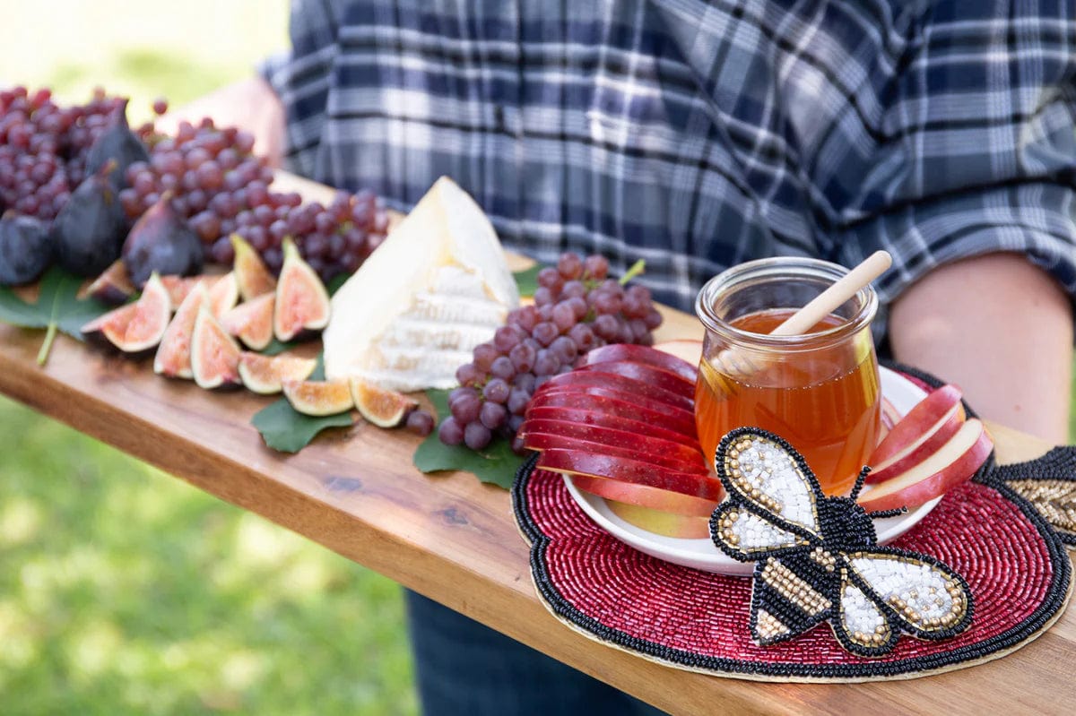 Peri Apple Beaded Petite Placemats - Set of Two、mySite、topwebapps