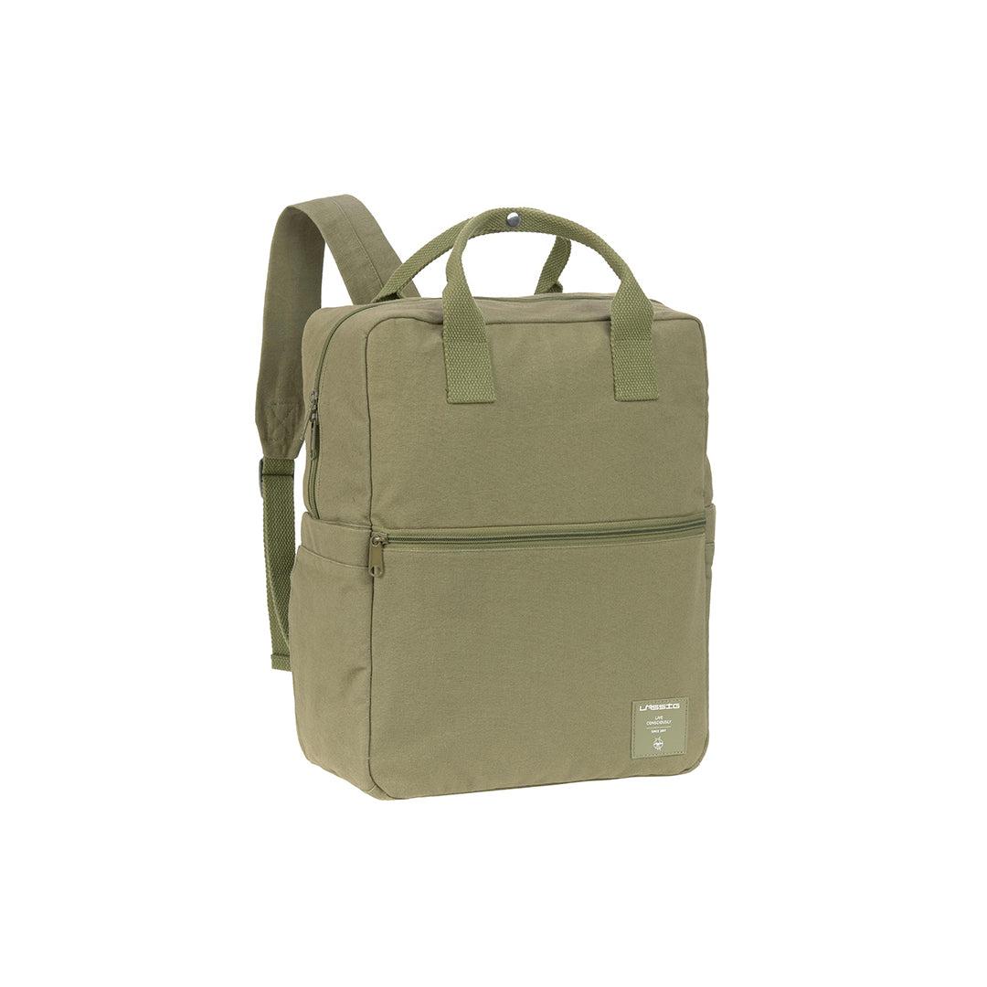 Lassig Little One & Me Square Backpack - Adult - Olive、mySite、merchandisen