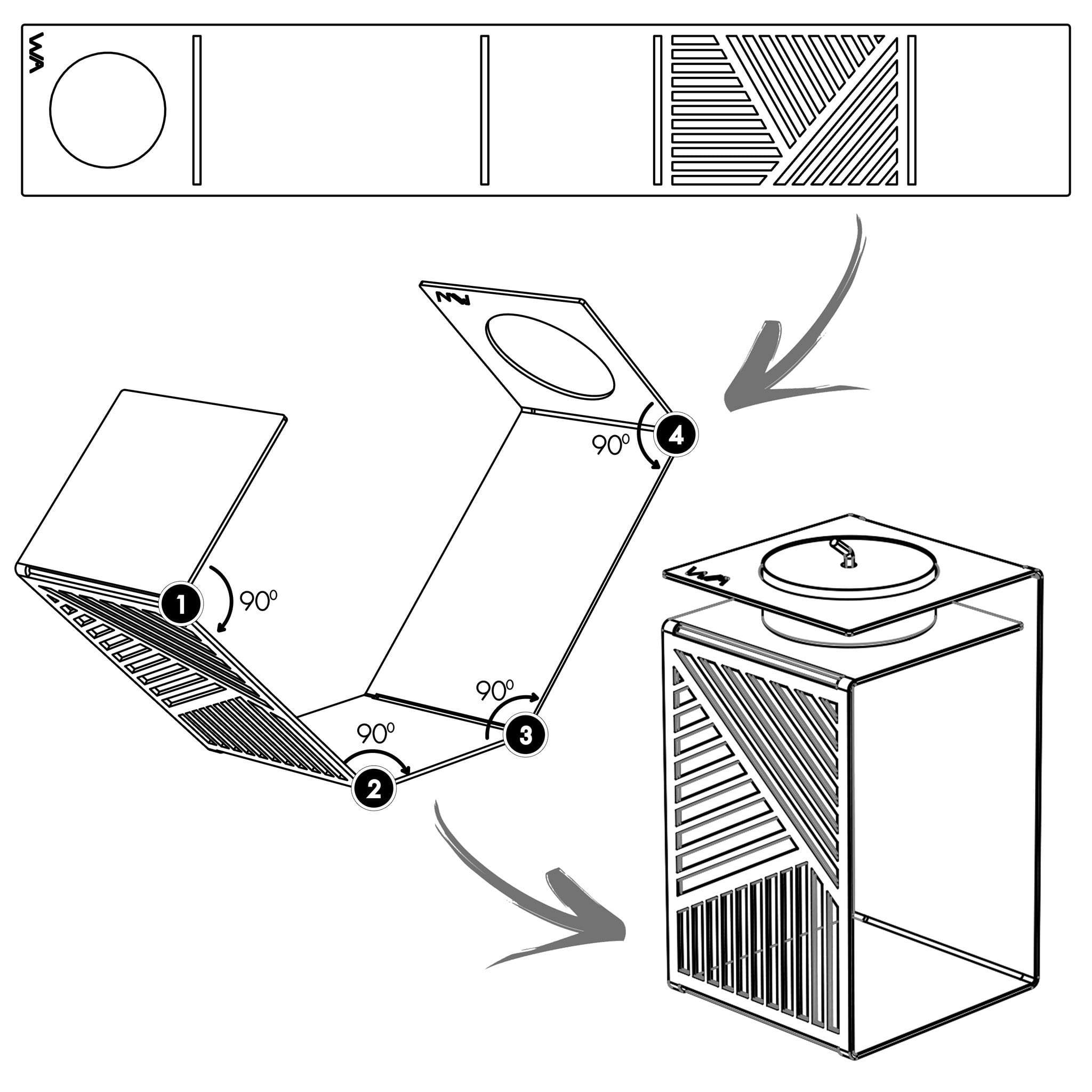 Karl Shabbat Candlesticks Set by Studio Wallaby - Brass、mySite、topwebapps
