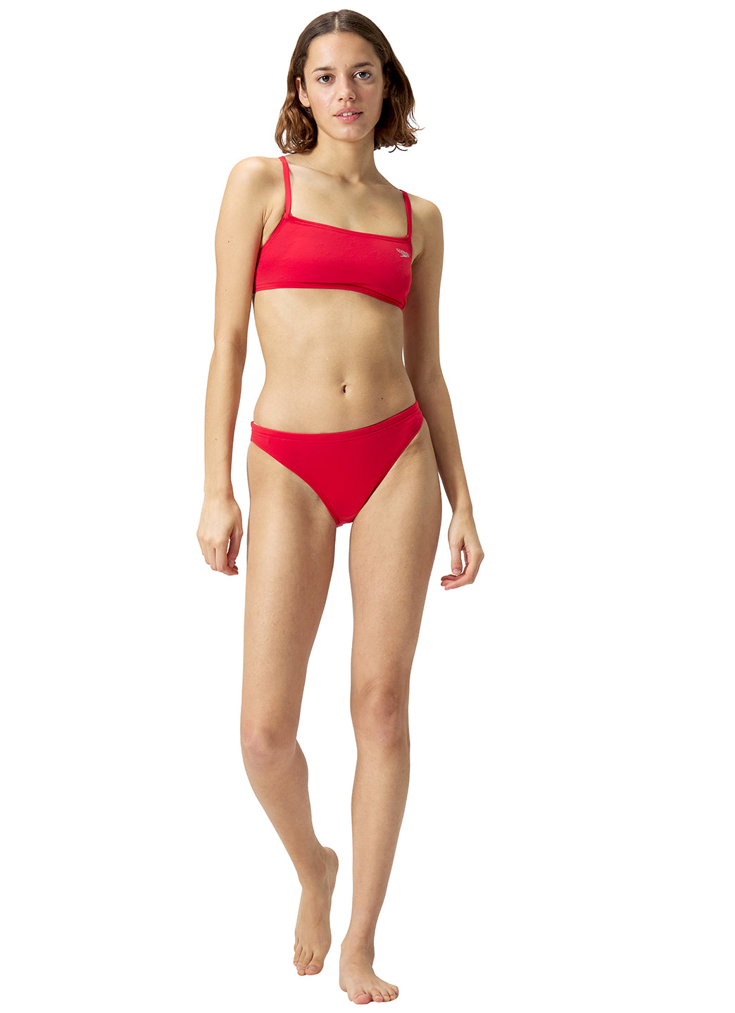 Speedo Women's Solid Strappy Bikini Top、mySite、noshort