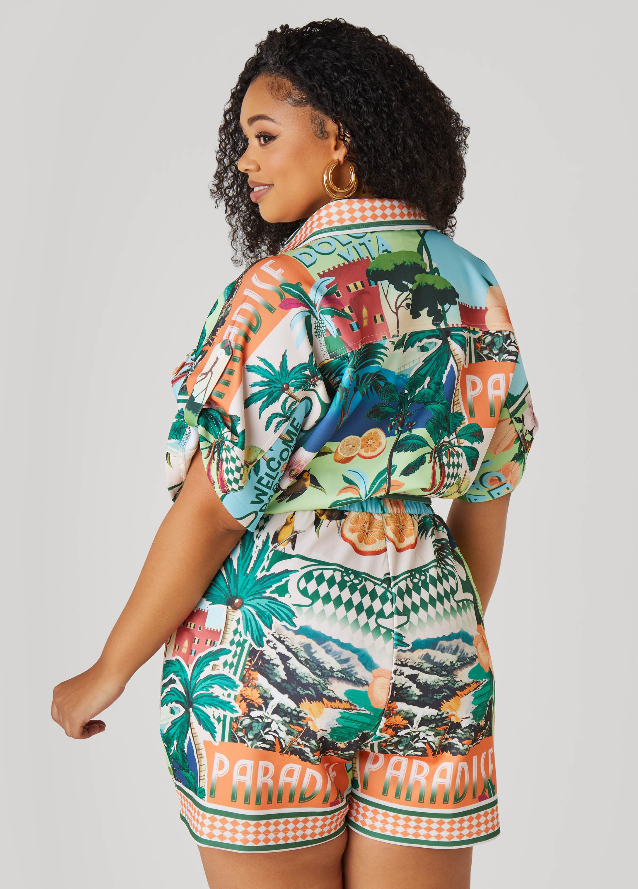 Postcard Print Romper、mySite、bengalsvssteelers