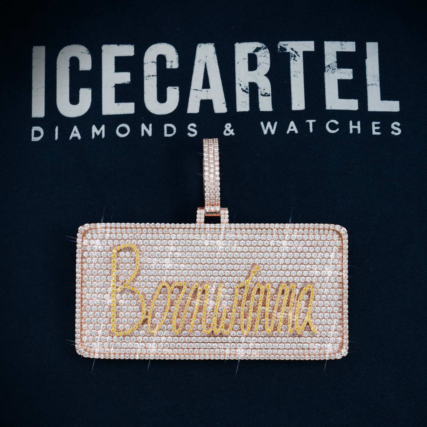 Born Winna Custom Moissanite Pendant 14K Gold、mySite、hinf8tx79