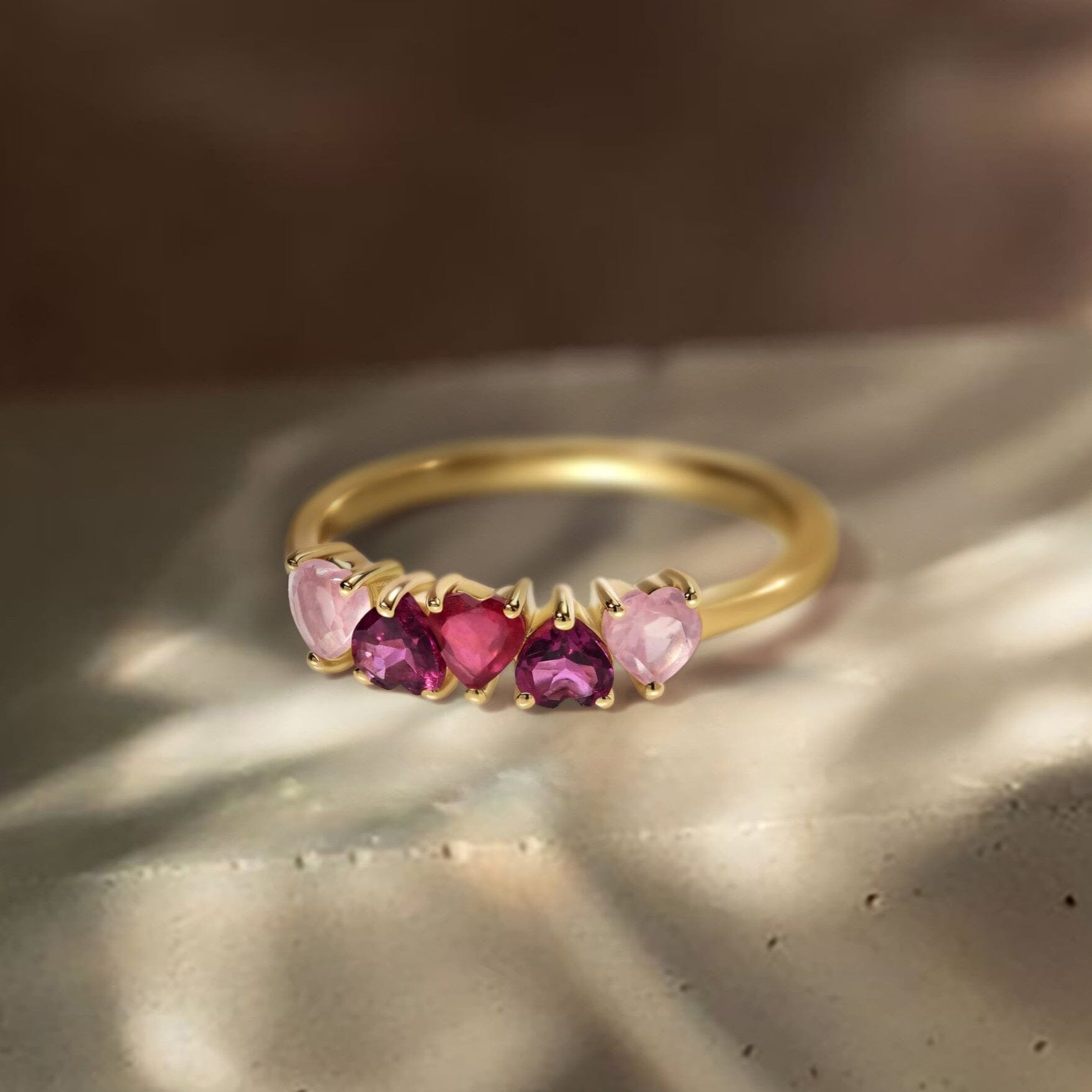 Rose Quartz Rhodolite Ring - Crush On You、mySite、hinf8tx79