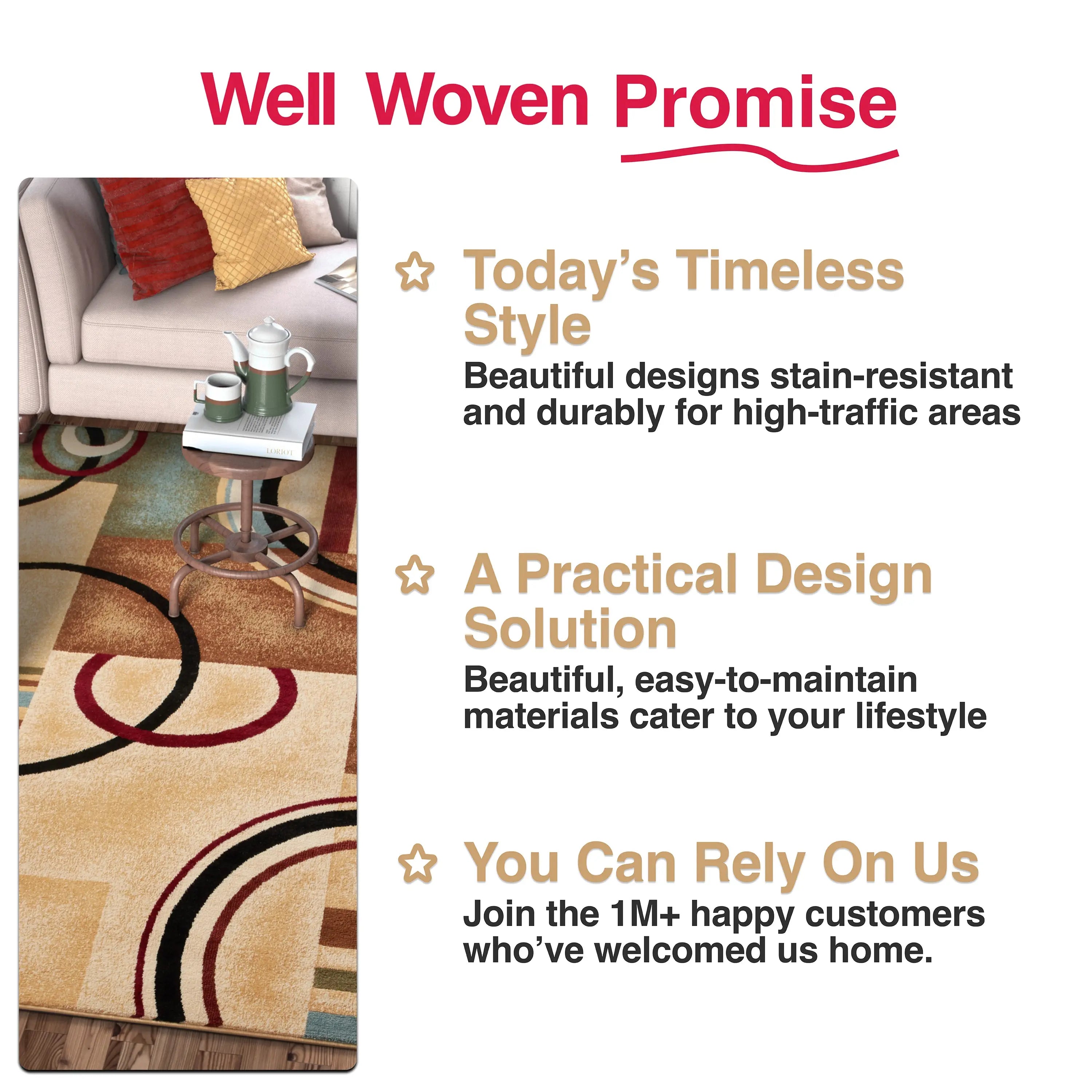 Arcs & Shapes Ivory Modern Rug、mySite、gigharbornorthrealestate