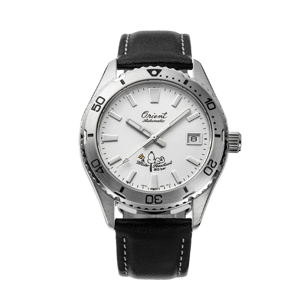  Orient Peanuts 75th Anniversary Limited Edition Diver 39.9mm - White on Leather Strap
