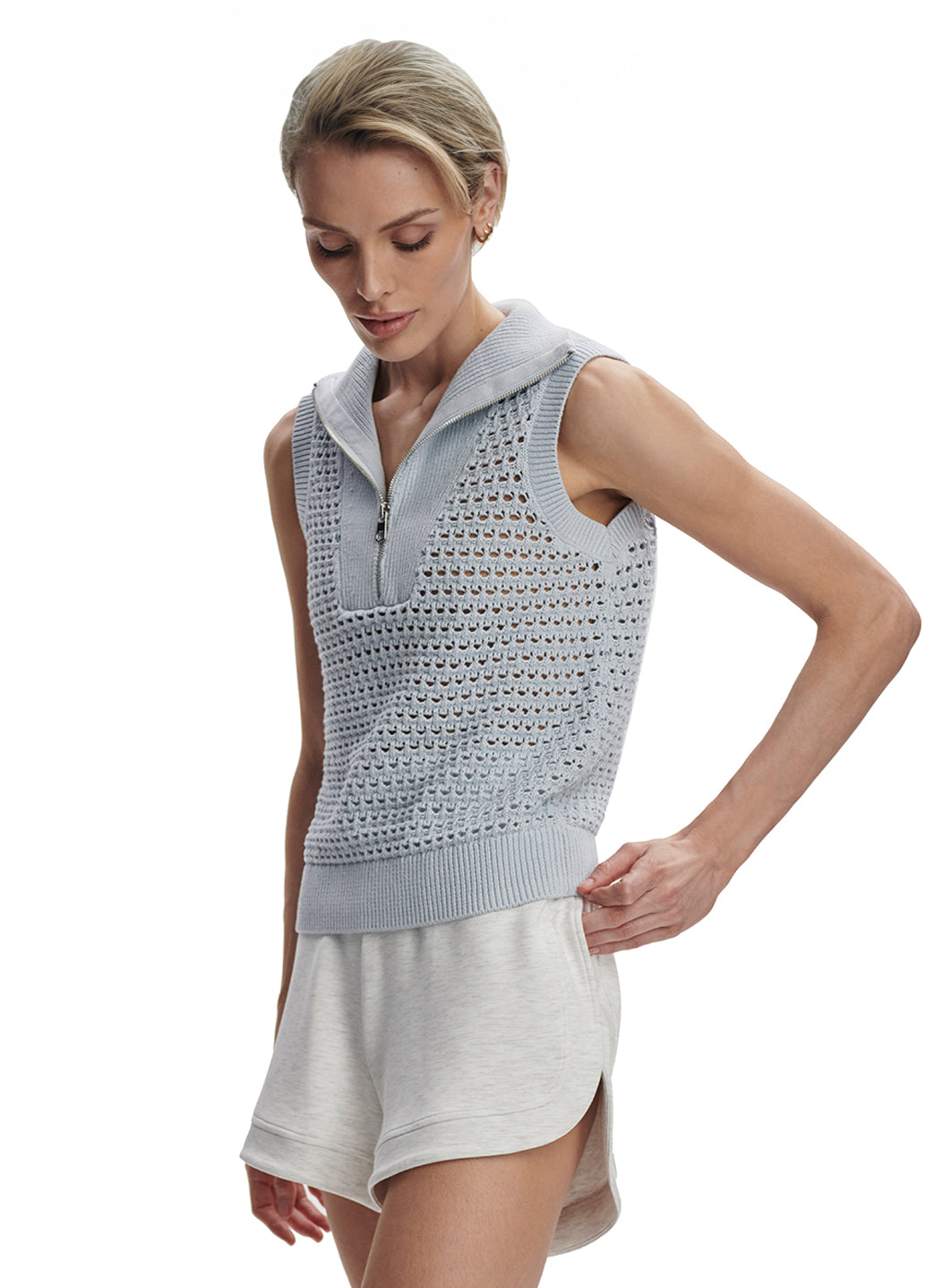 Varley Bains Half-Zip Knit Tank、mySite、lovesweatpilates