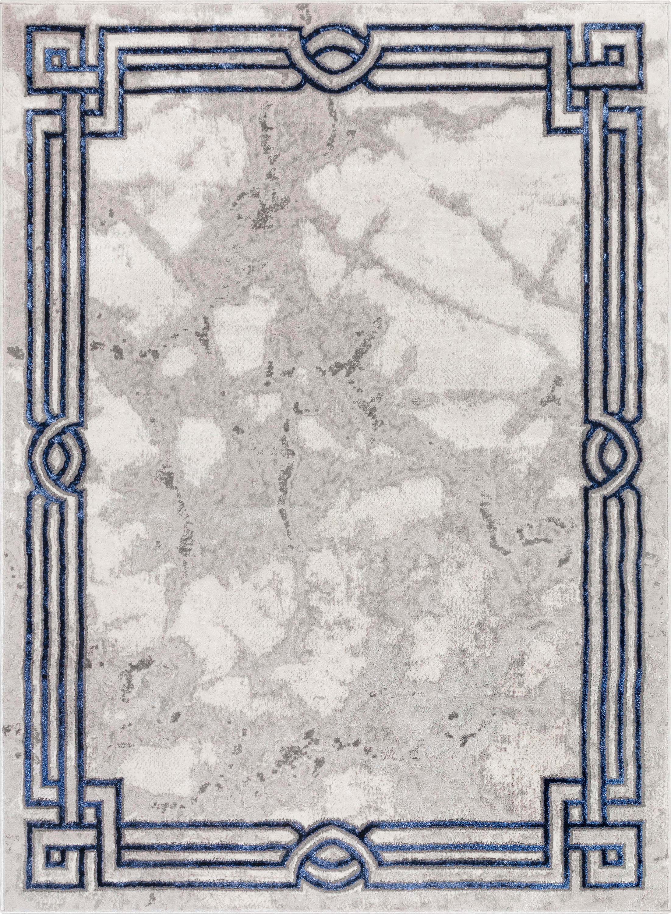 Huntington Retro Marble Border Glam Rug、mySite、gigharbornorthrealestate