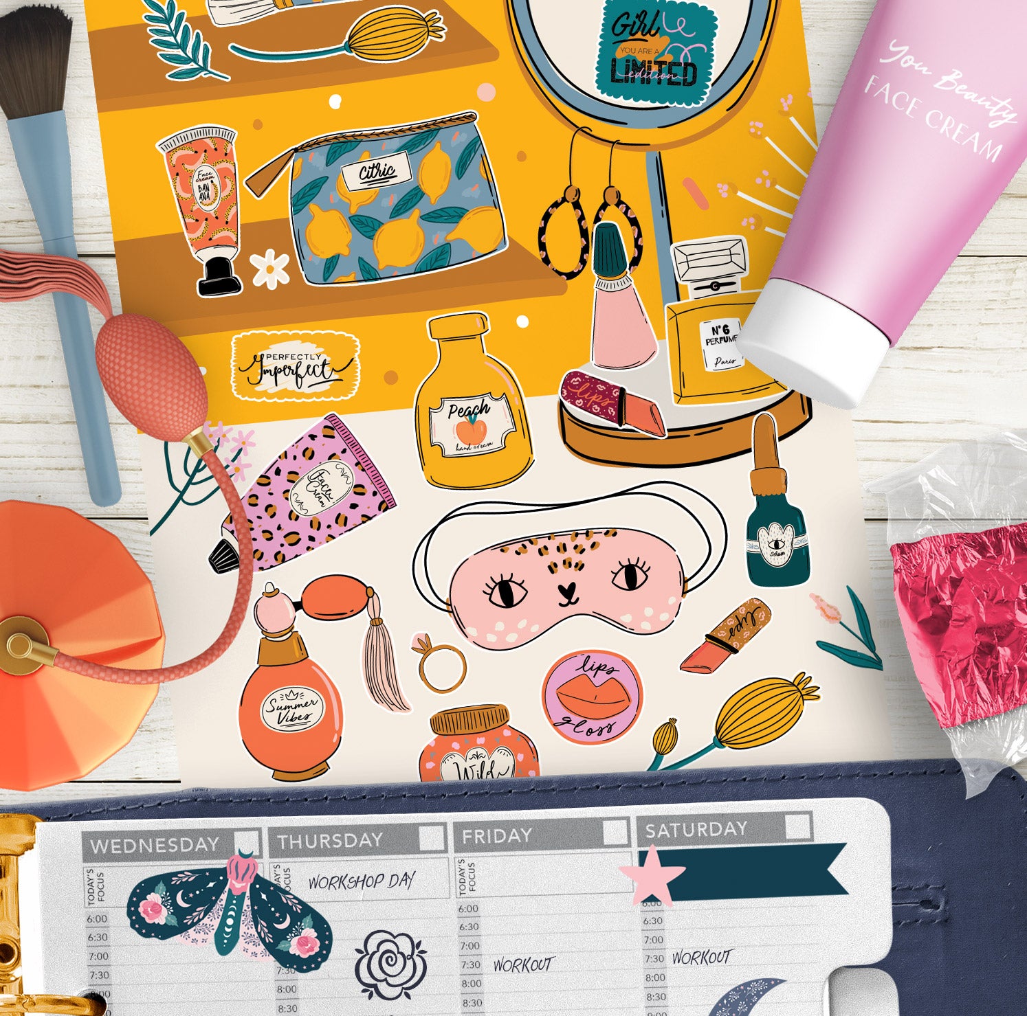 Be-you-tiful Sticker Sheet、mySite、ghnorth
