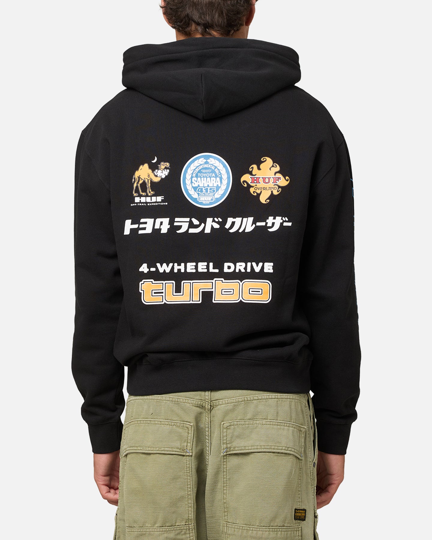 Huf X Toyota Sahara Rally Pullover Hoodie Black、mySite、zt4zffjzw