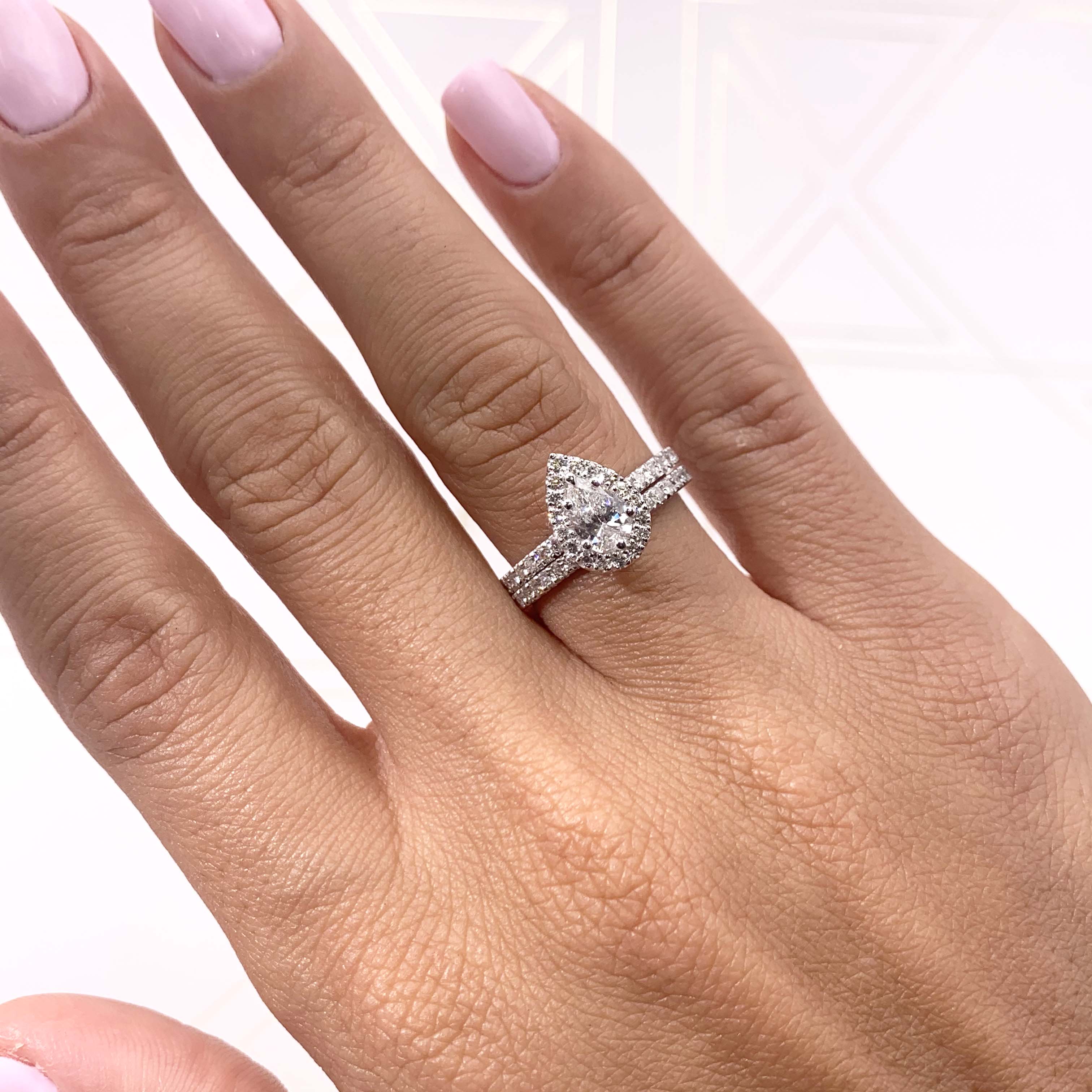 Juniper Lab Grown Diamond Bridal Set -18K White Gold、mySite、hinf8tx79