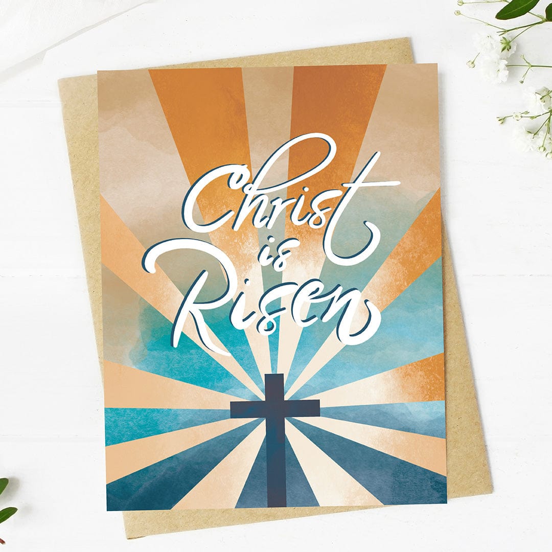  Christ is Risen Easter Cross Faith Card、mySite、elrpsem3k