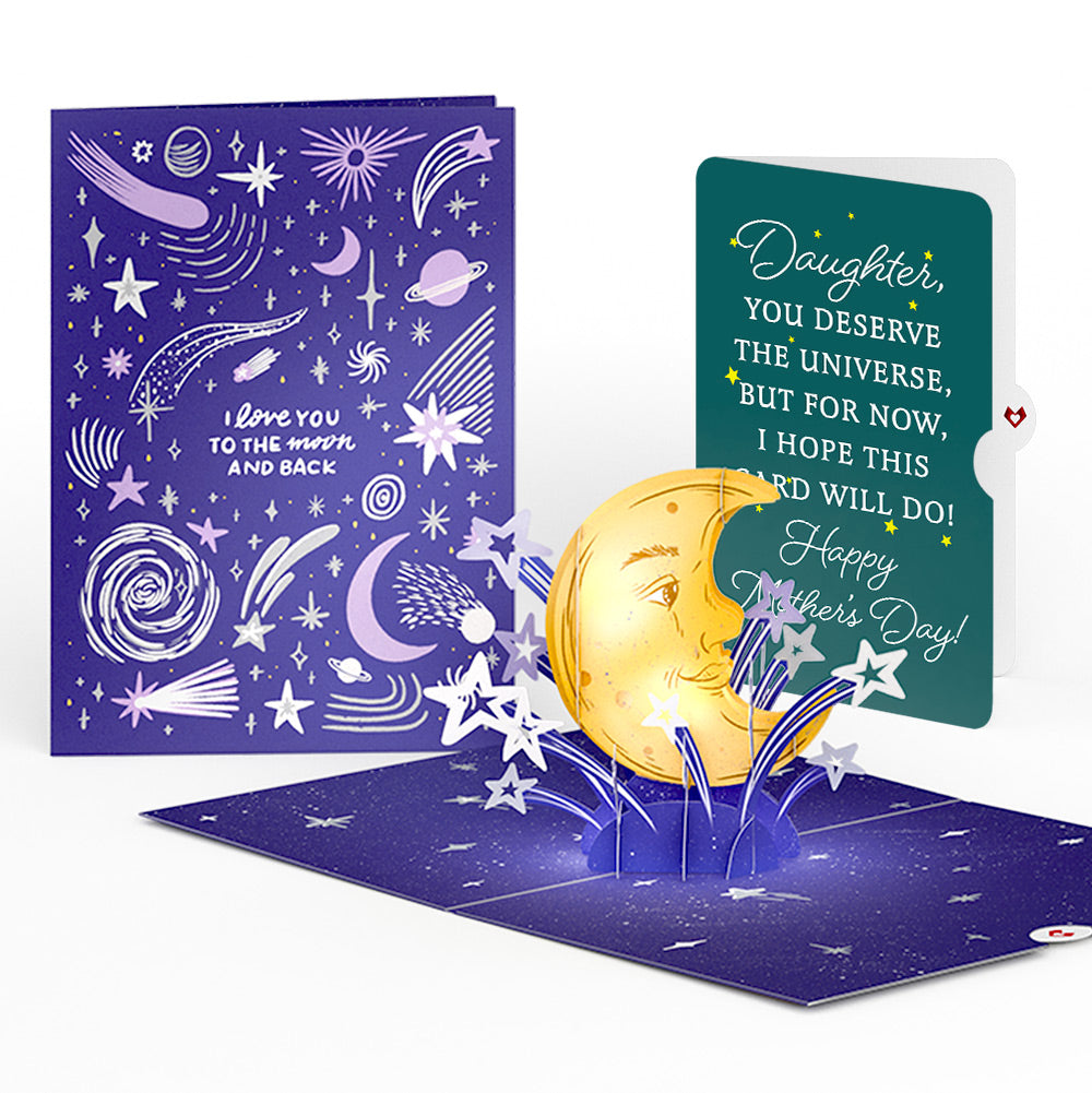Love You to the Moon and Back Mother's Day Light-Up Pop-Up Card and Sentiment Set for Daughter、mySite、solidvoid