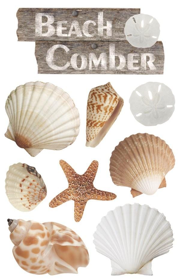  Scrapbook Stickers - 3D Beach Comber、mySite、ghnorth