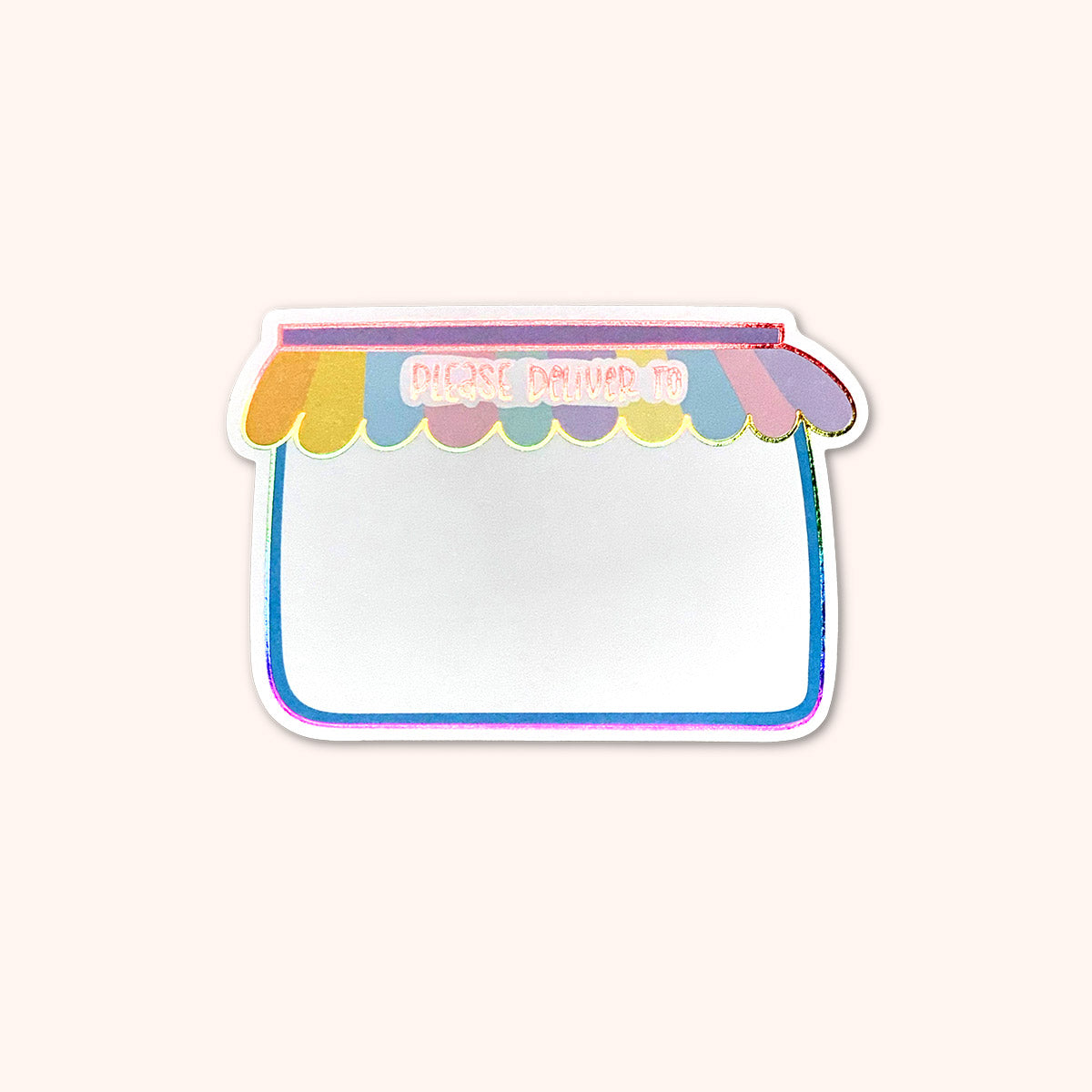  Please Deliver To Rainbow Foil Mail Labels 15 Pack、mySite、ghnorth