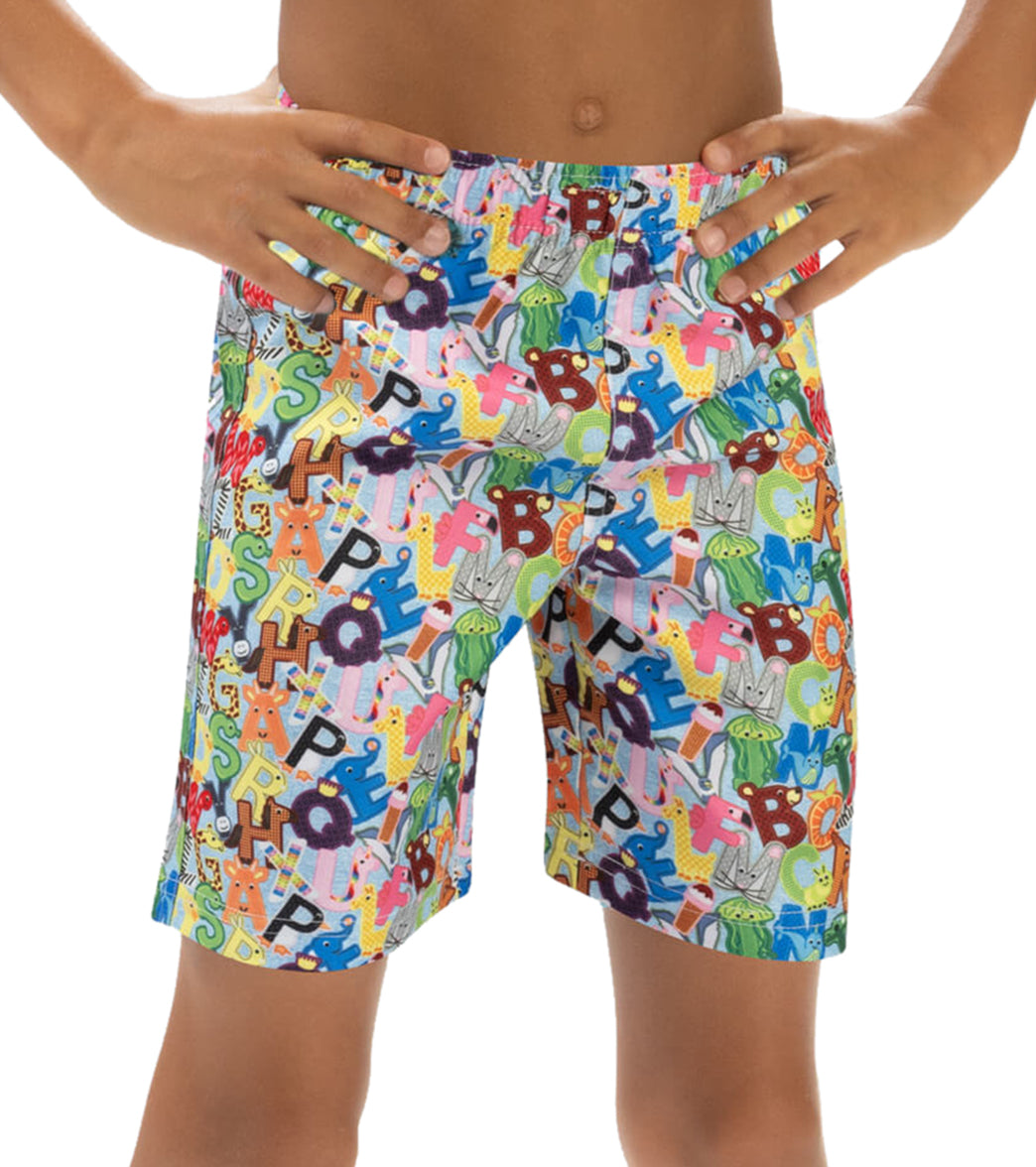 Doflin Boys' Printed Elastic Waist Swim Trunks (Toddler, Little Kid)、mySite、noshort