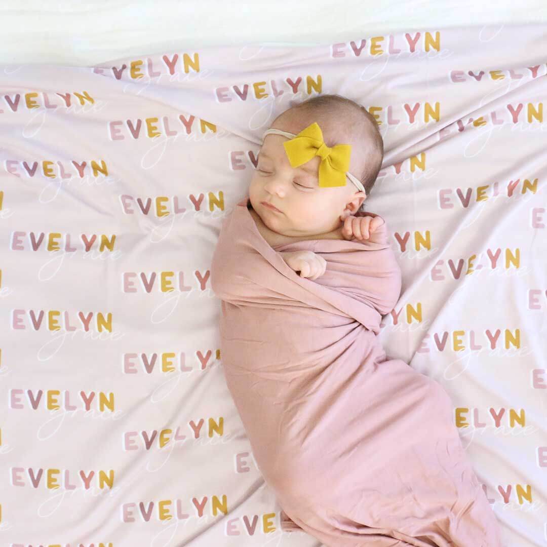  Solid Mauve Bamboo Knit Swaddle Blanket、mySite、layawaytickets