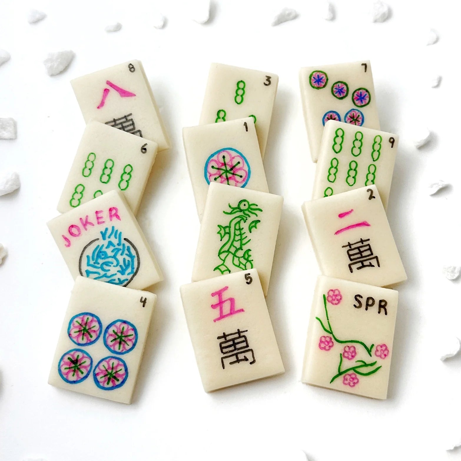  Marzipan Spring Mah Jong Tiles、mySite、elrpsem3k