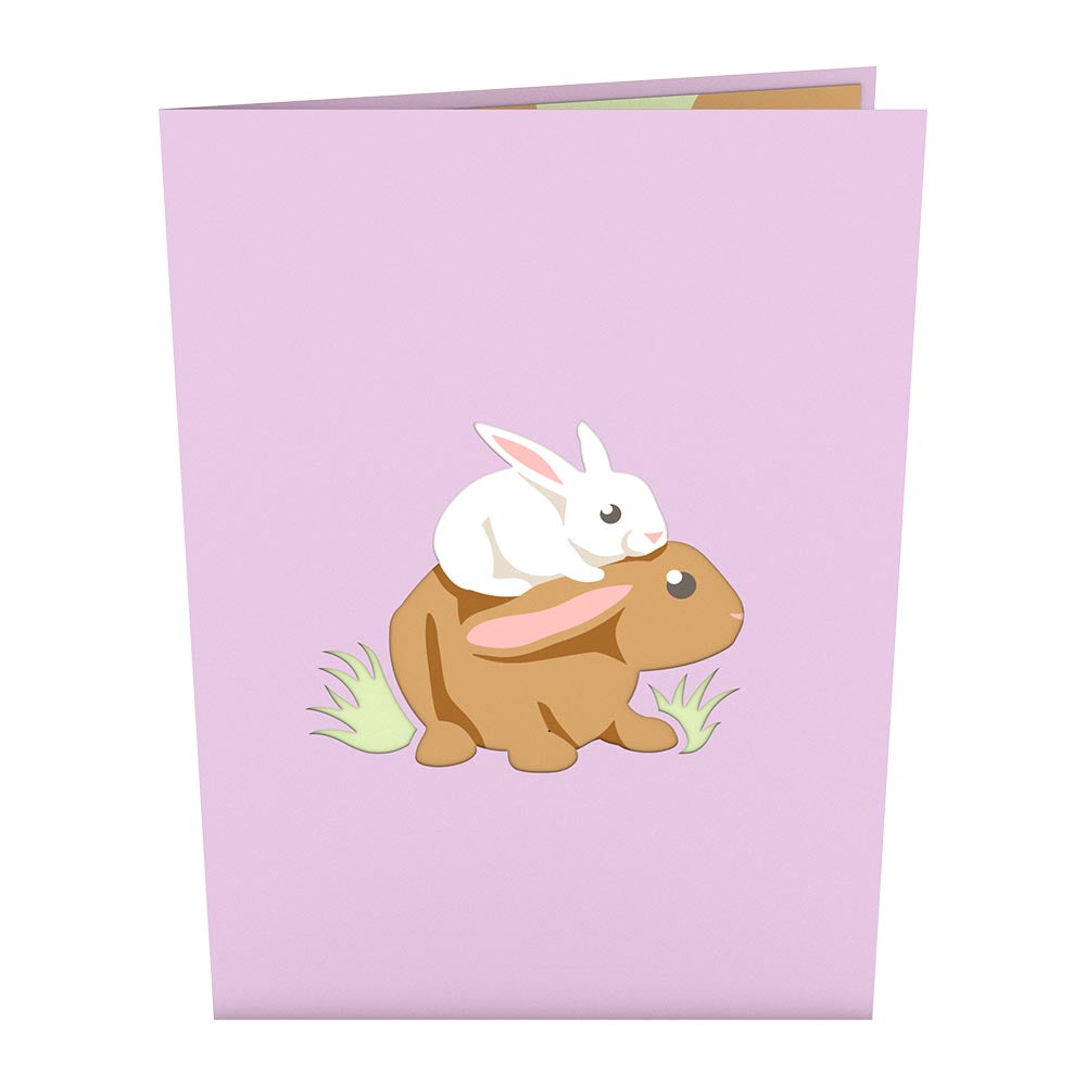 Bunny Family Pop-Up Card、mySite、solidvoid