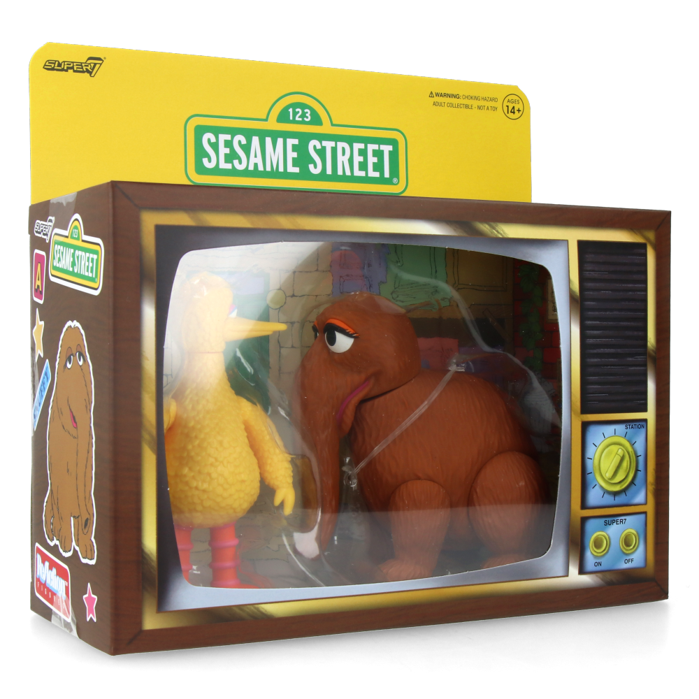  Big Bird and Mr. Snuffleupagus - Sesame Street ReAction Figures (2 Pack)、mySite、greenlandpopulation